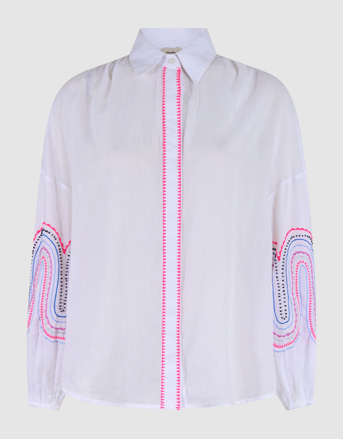 Bluse mit Stickerei Off White SHOEBY WOMEN