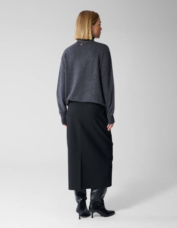 Strickrollkragenpullover Dunkelgrau By Lonneke SHOEBY WOMEN