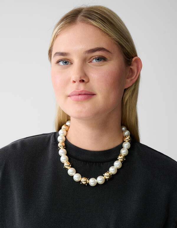 Mix Perlenkette Gold SHOEBY ACCESSOIRES