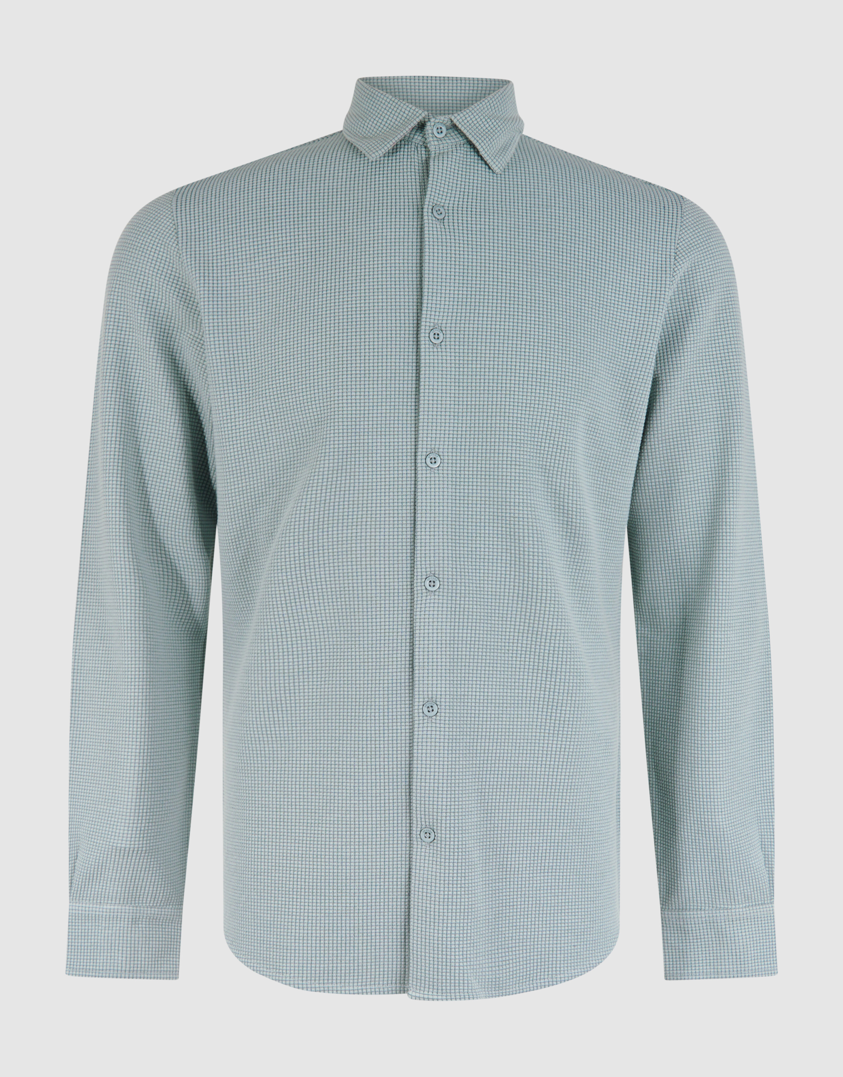 Struktur-Overshirt Hellblau SHOEBY MEN
