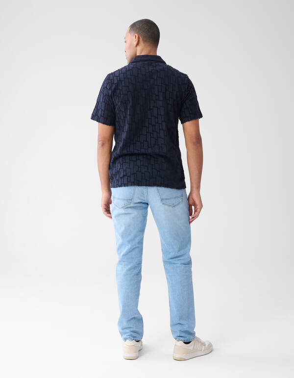 Tapered Fit Jeans Gebleicht L32 SHOEBY MEN