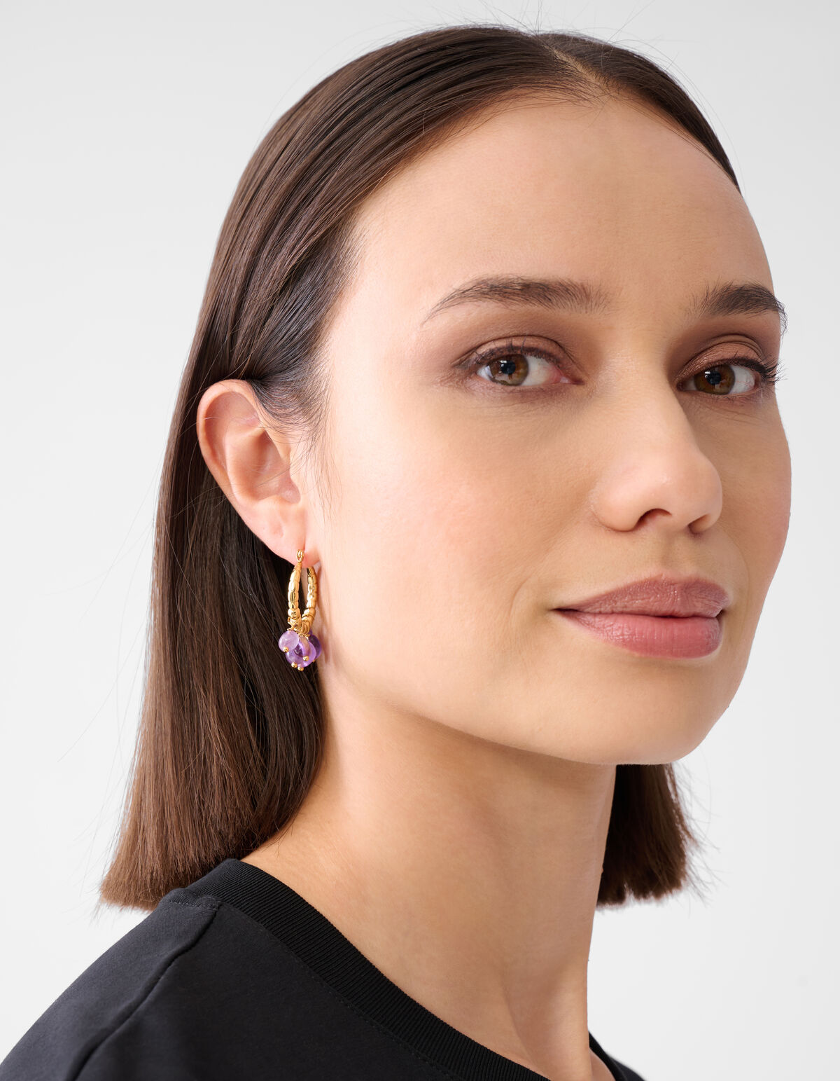 H&auml;ngende Perlen Ohrringe Gold SHOEBY ACCESSOIRES