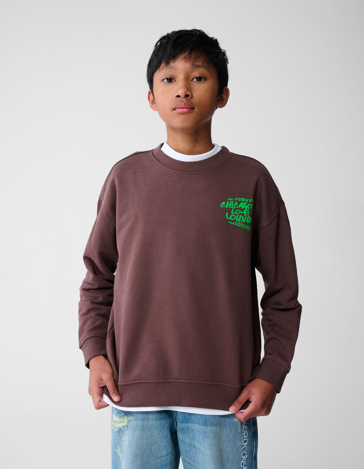 Chicago Artwork Sweater Bruin SHOEBY BOYS