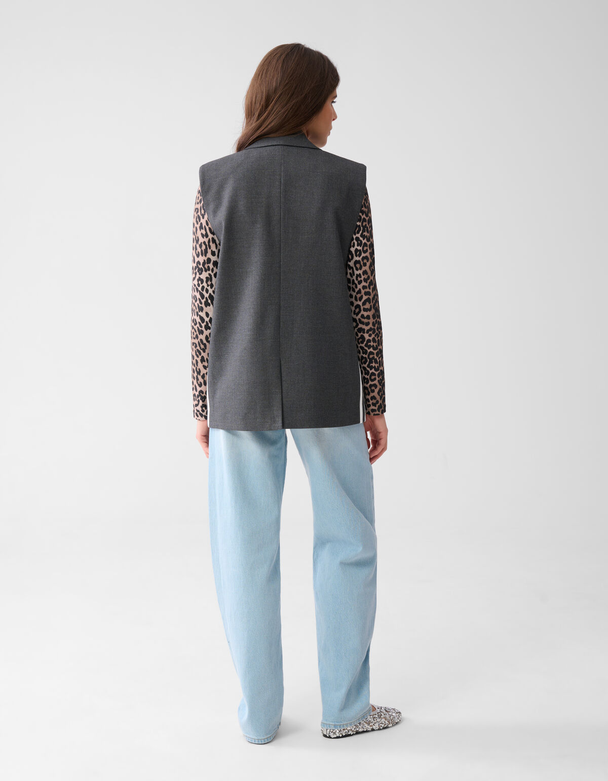 &Auml;rmelloses Sportliches Gilet Dunkelgrau SHOEBY WOMEN