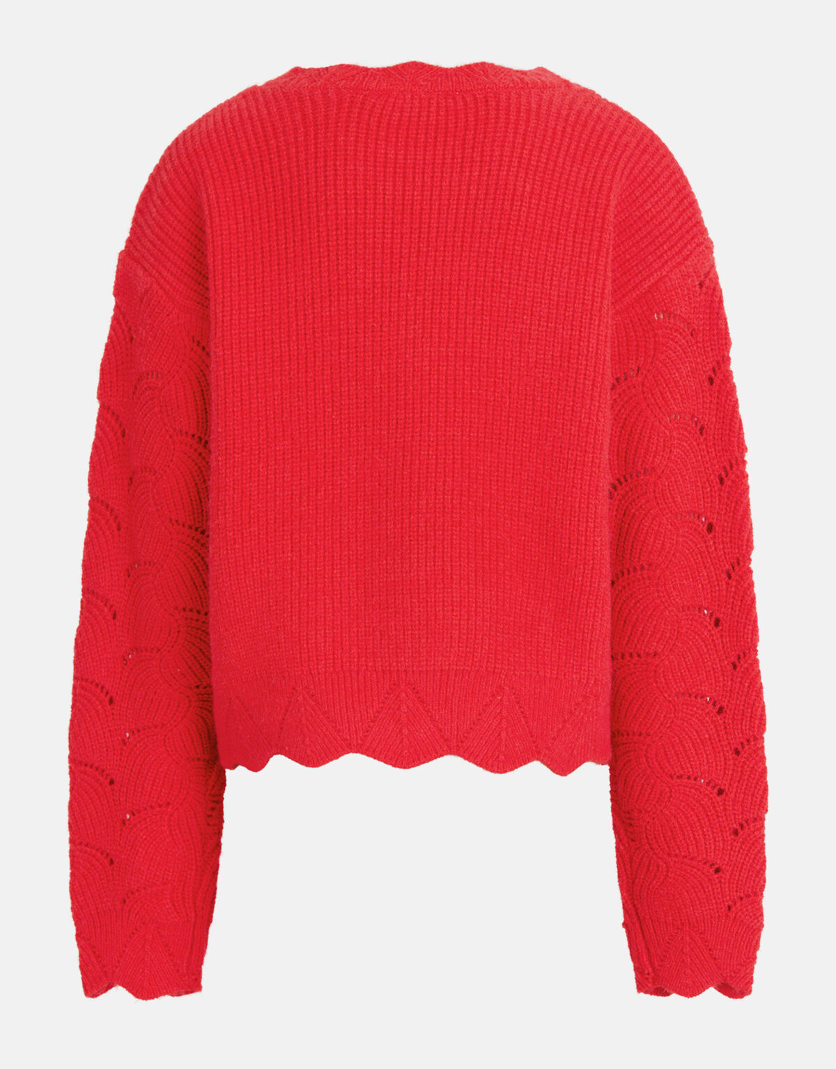 Offen gestrickter Pullover Rot SHOEBY GIRLS