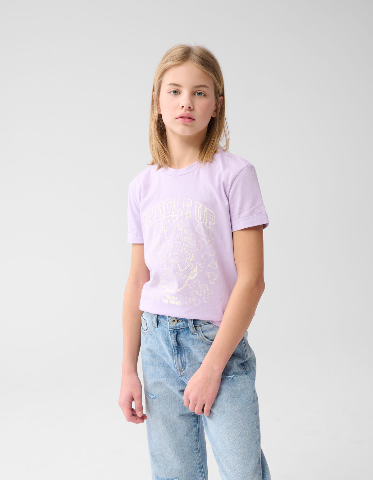 Artwork T-shirt Hellviolett SHOEBY GIRLS