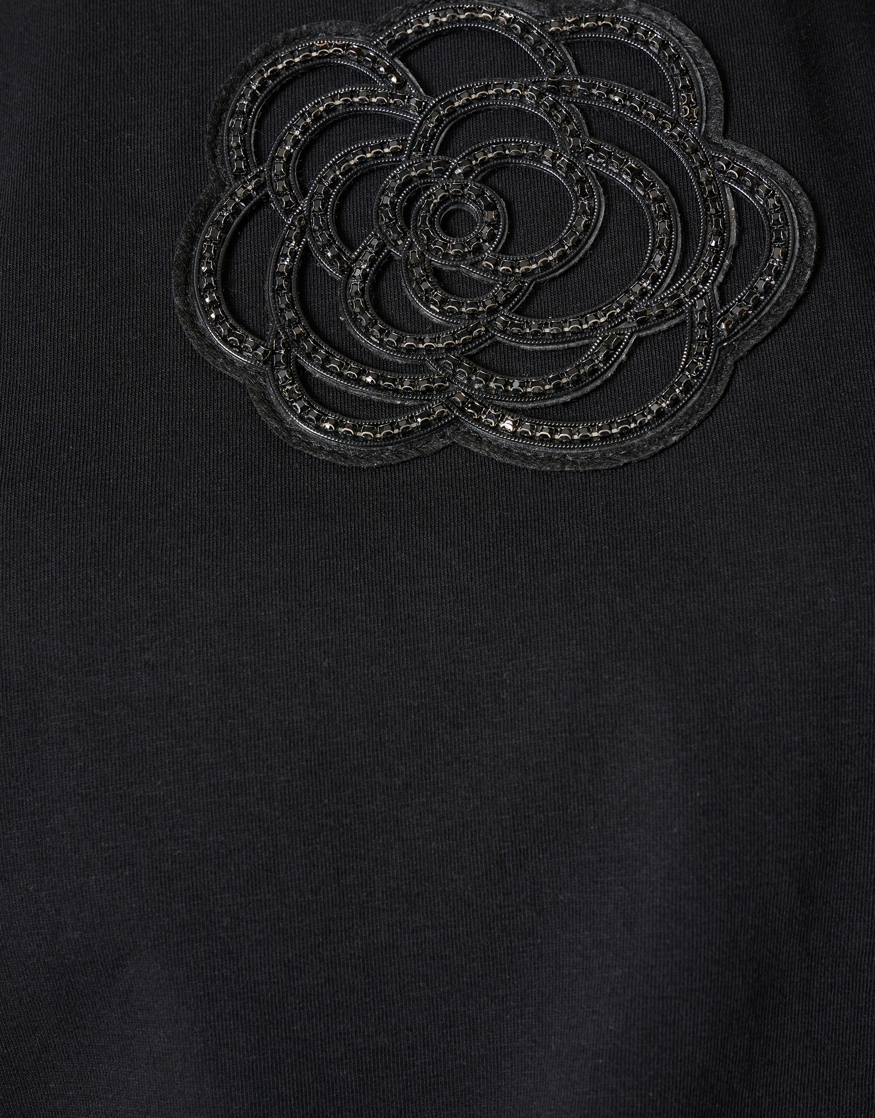 Artwork Strass-T-Shirt Schwarz SHOEBY WOMEN