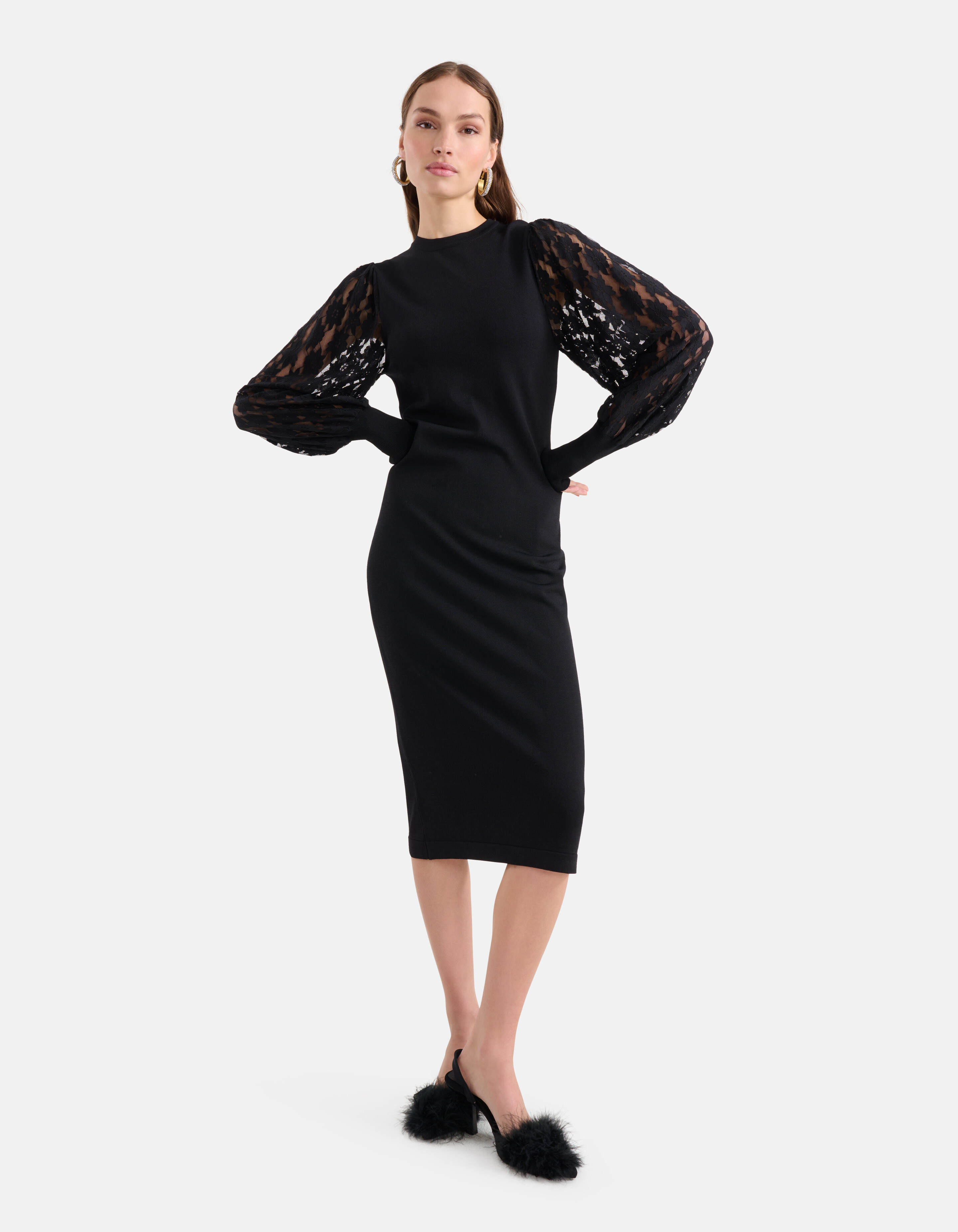 Spitzenkleid Schwarz SHOEBY WOMEN