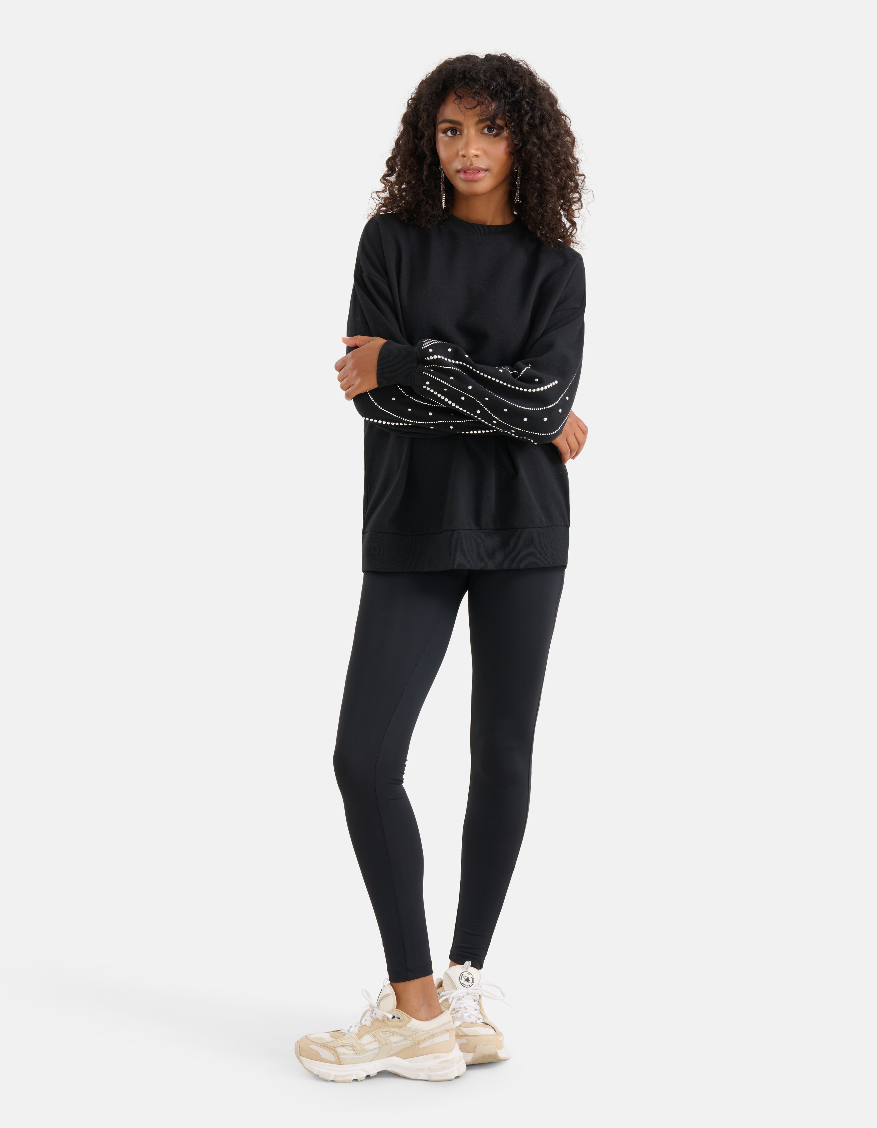 Nieten Pullover Schwarz SHOEBY WOMEN