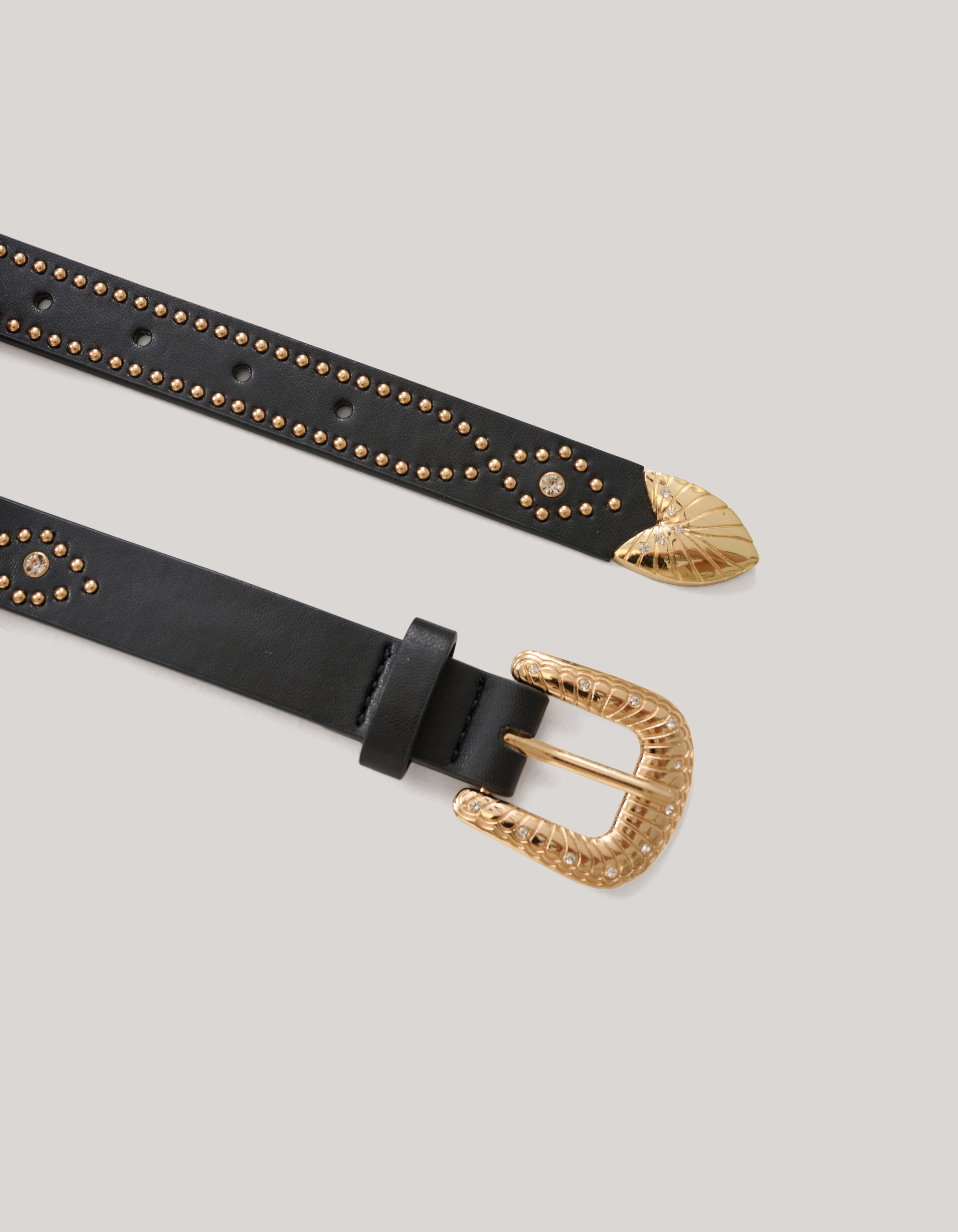 Gürtel schwarz mit Nieten SHOEBY ACCESSOIRES