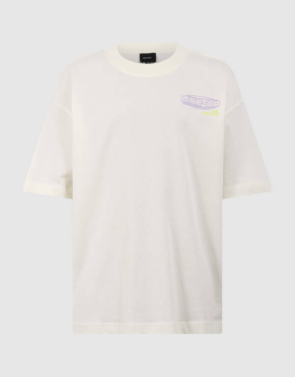 Line Up Artwork T-Shirt Gebrochen Wei&szlig; SHOEBY BOYS