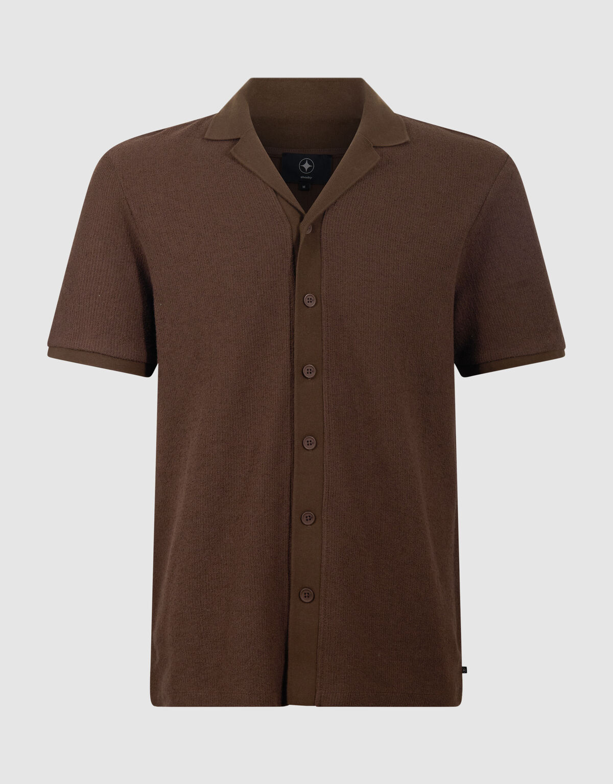 Gestricktes Overshirt Dunkelbraun SHOEBY MEN