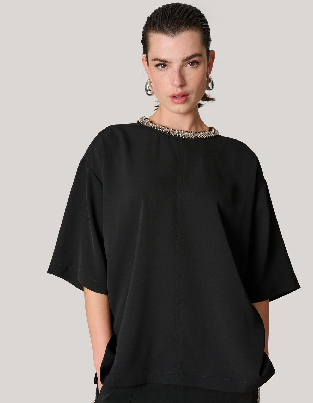 Versch&ouml;nertes T-shirt Zwart SHOEBY WOMEN