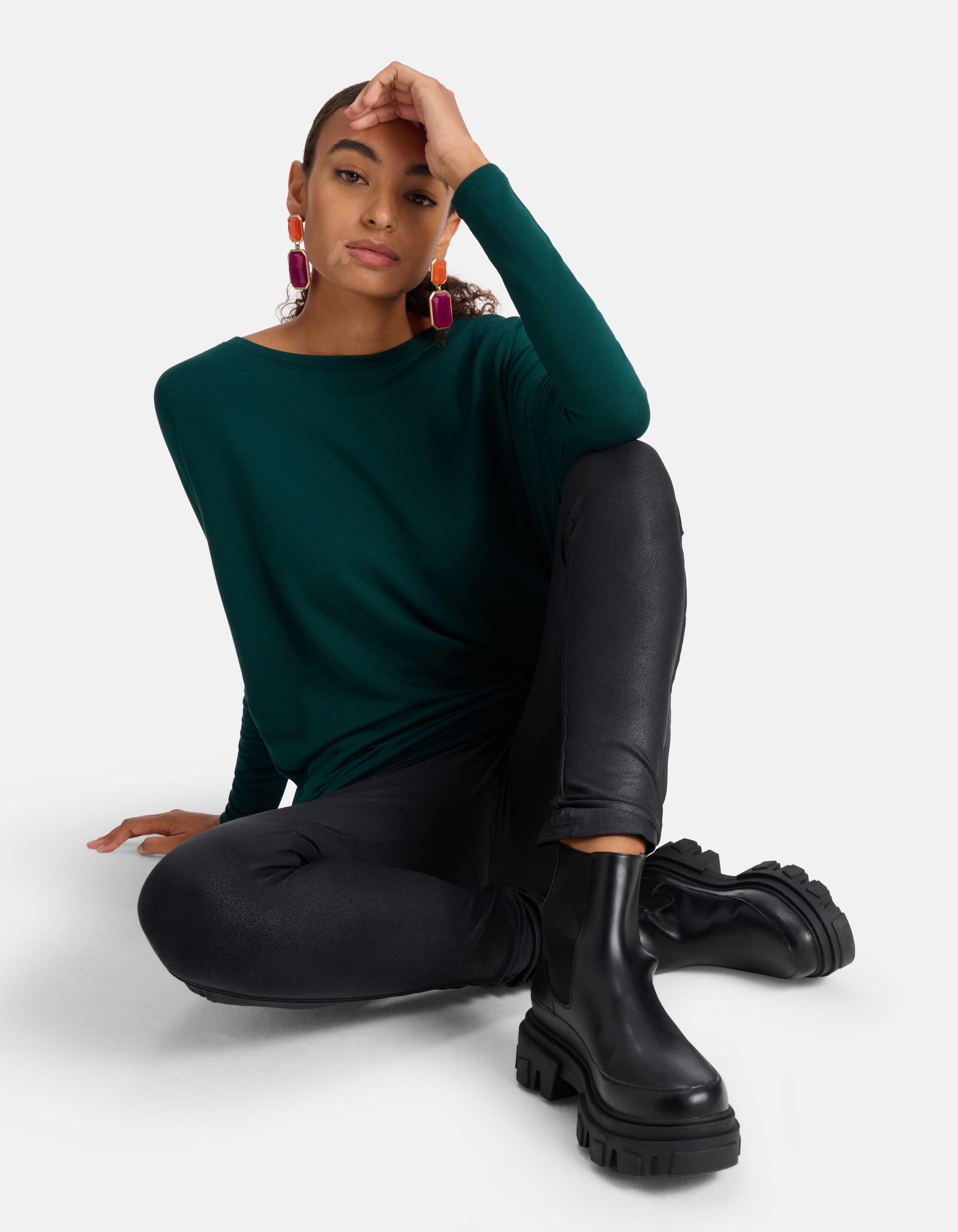 Treggings Schwarz Eksept
