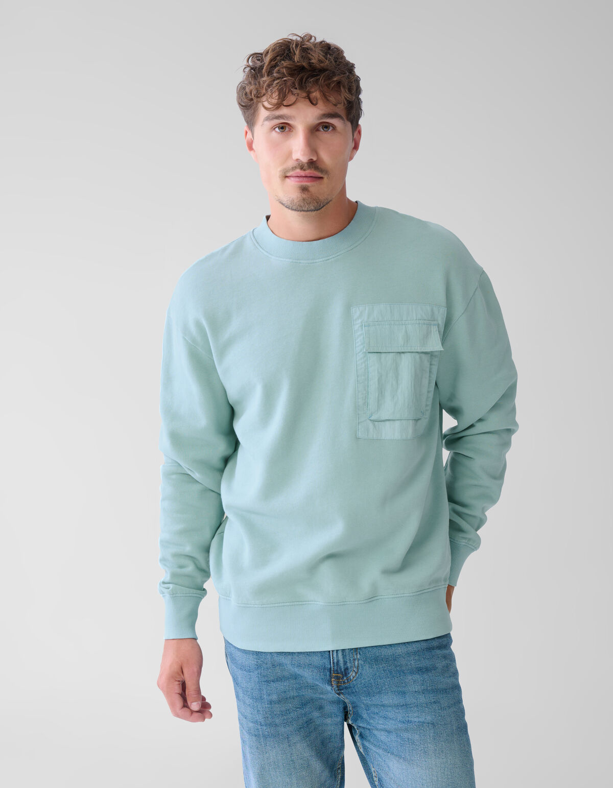 Taschenpullover Hellblau SHOEBY MEN
