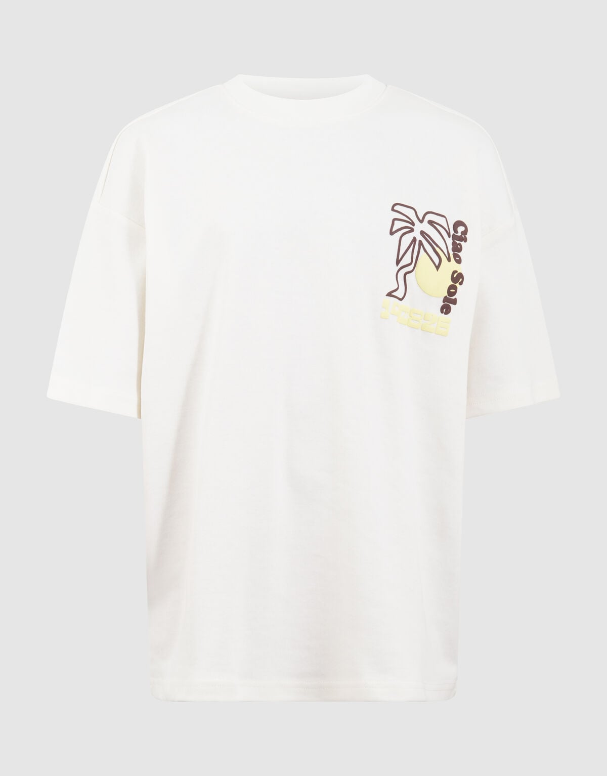 Palm Artwork T-Shirt Gebrochen Wei&szlig; SHOEBY BOYS