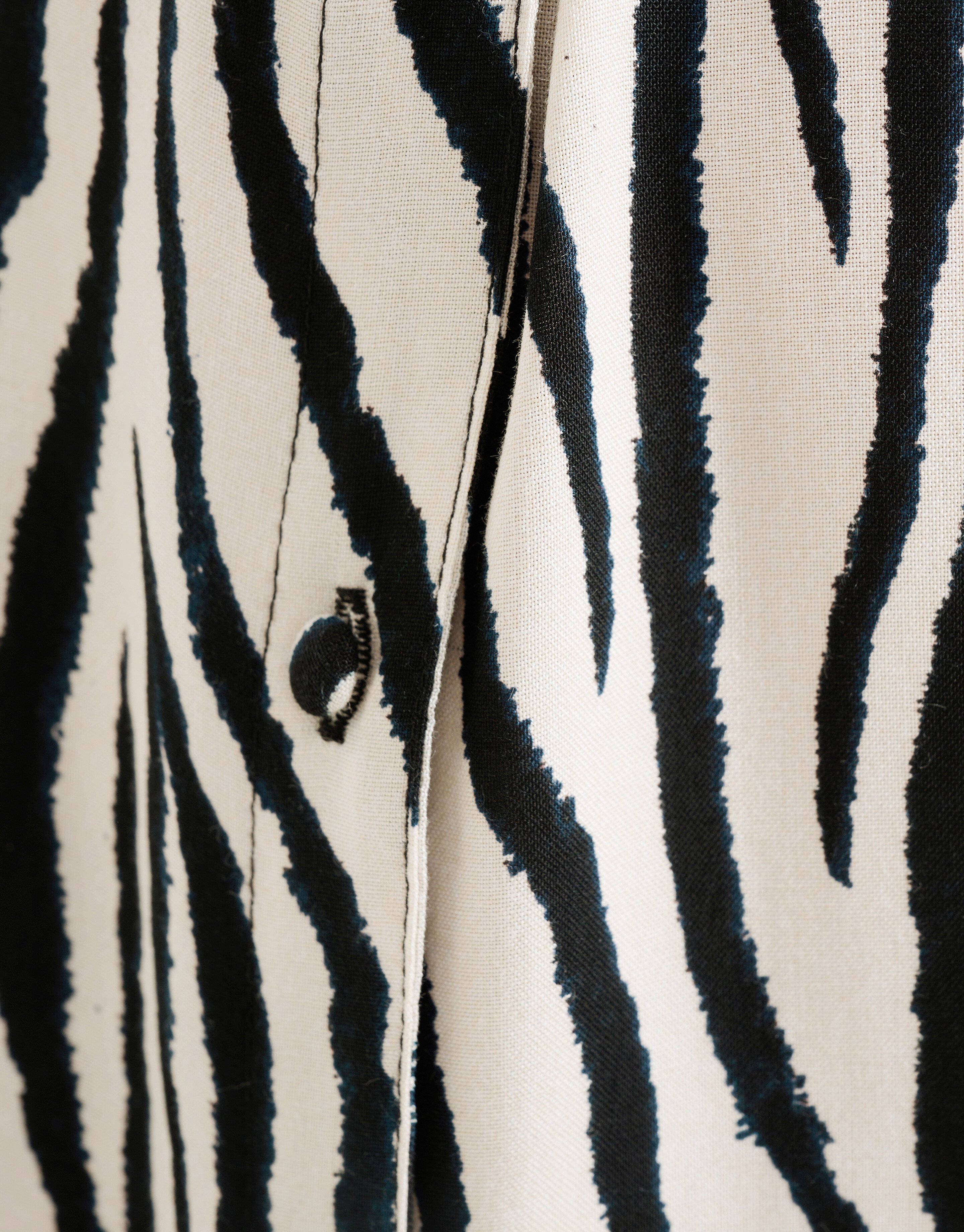 Zebra bedrucktes Kleid Schwarz/Weiß SHOEBY WOMEN