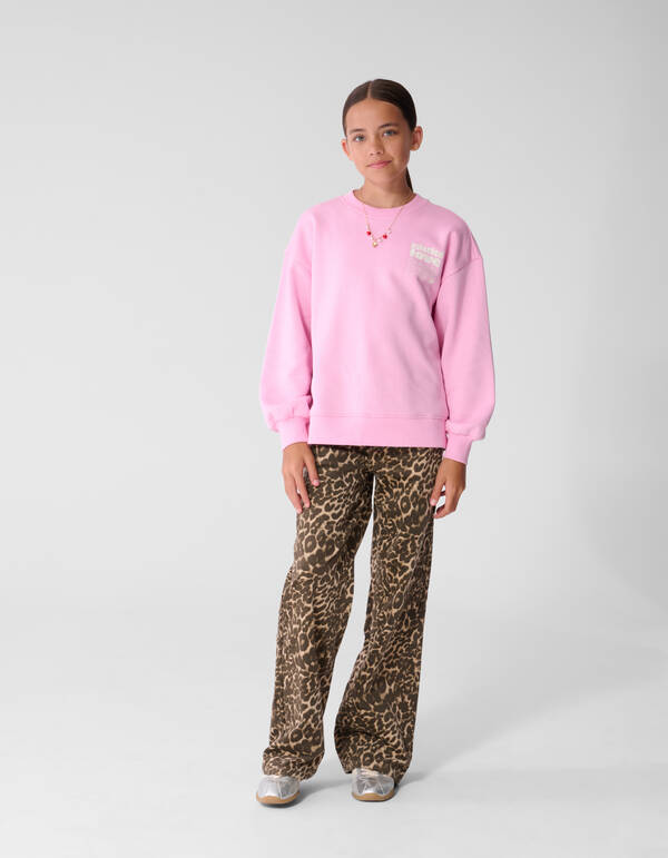 Baseball Artwork Sweatshirt Rosa SHOEBY GIRLS