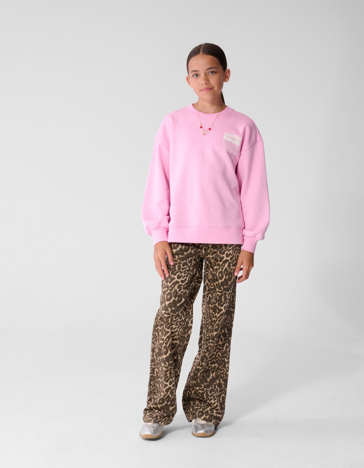 Baseball Artwork Sweatshirt Rosa SHOEBY GIRLS