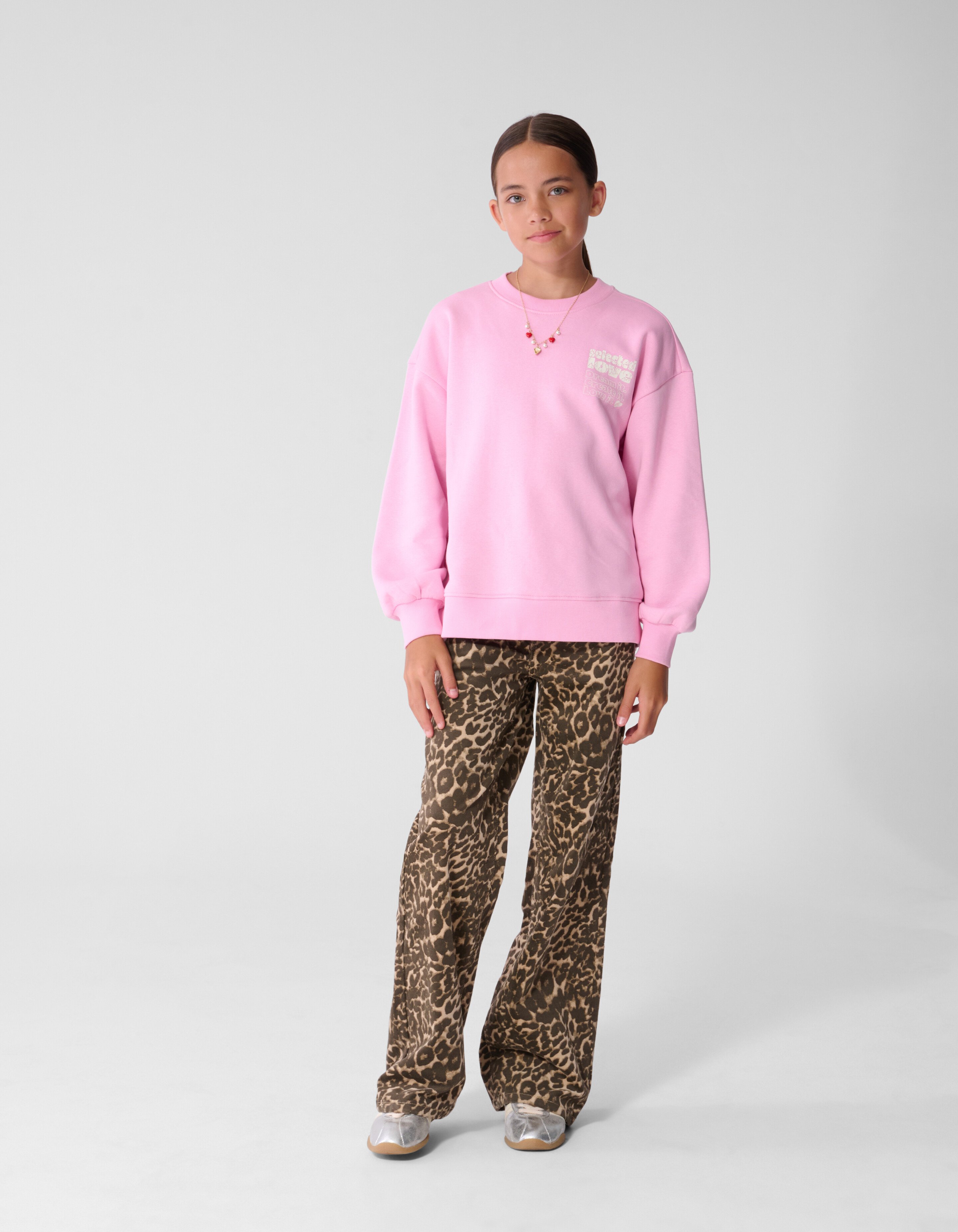 Baseball Artwork Sweatshirt Rosa SHOEBY GIRLS