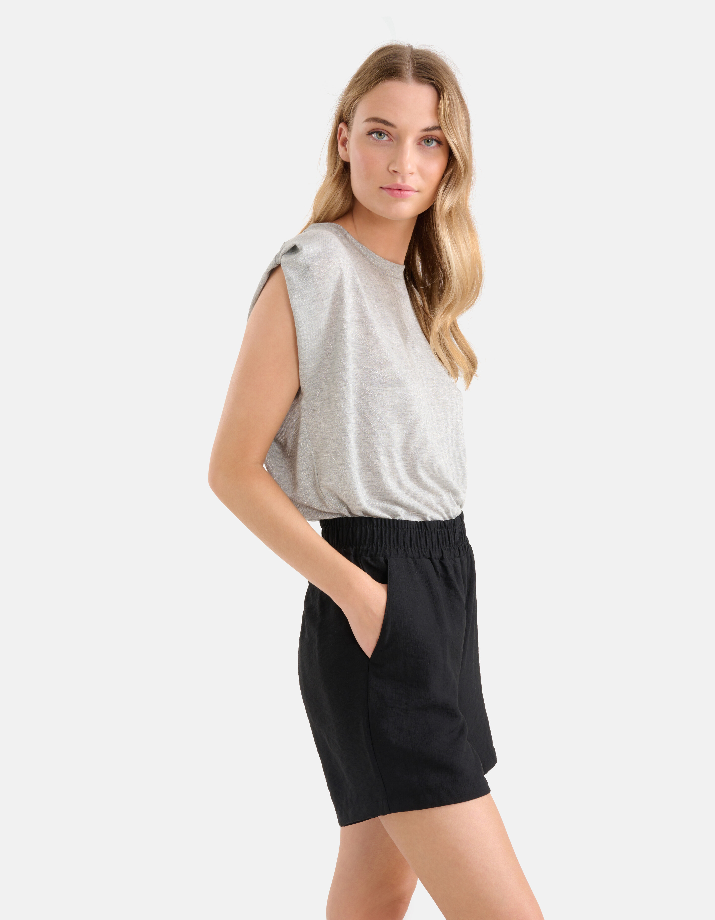 Structuur Short Zwart SHOEBY WOMEN
