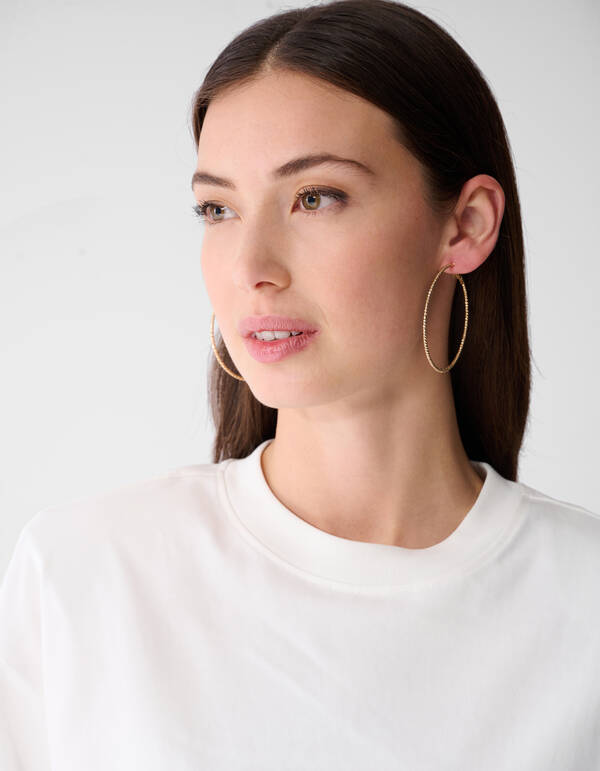 Klassische Creolen Gold SHOEBY ACCESSOIRES