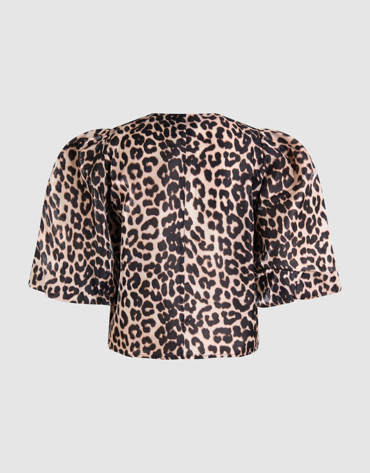 Puff Leopard Bluse Braun SHOEBY WOMEN
