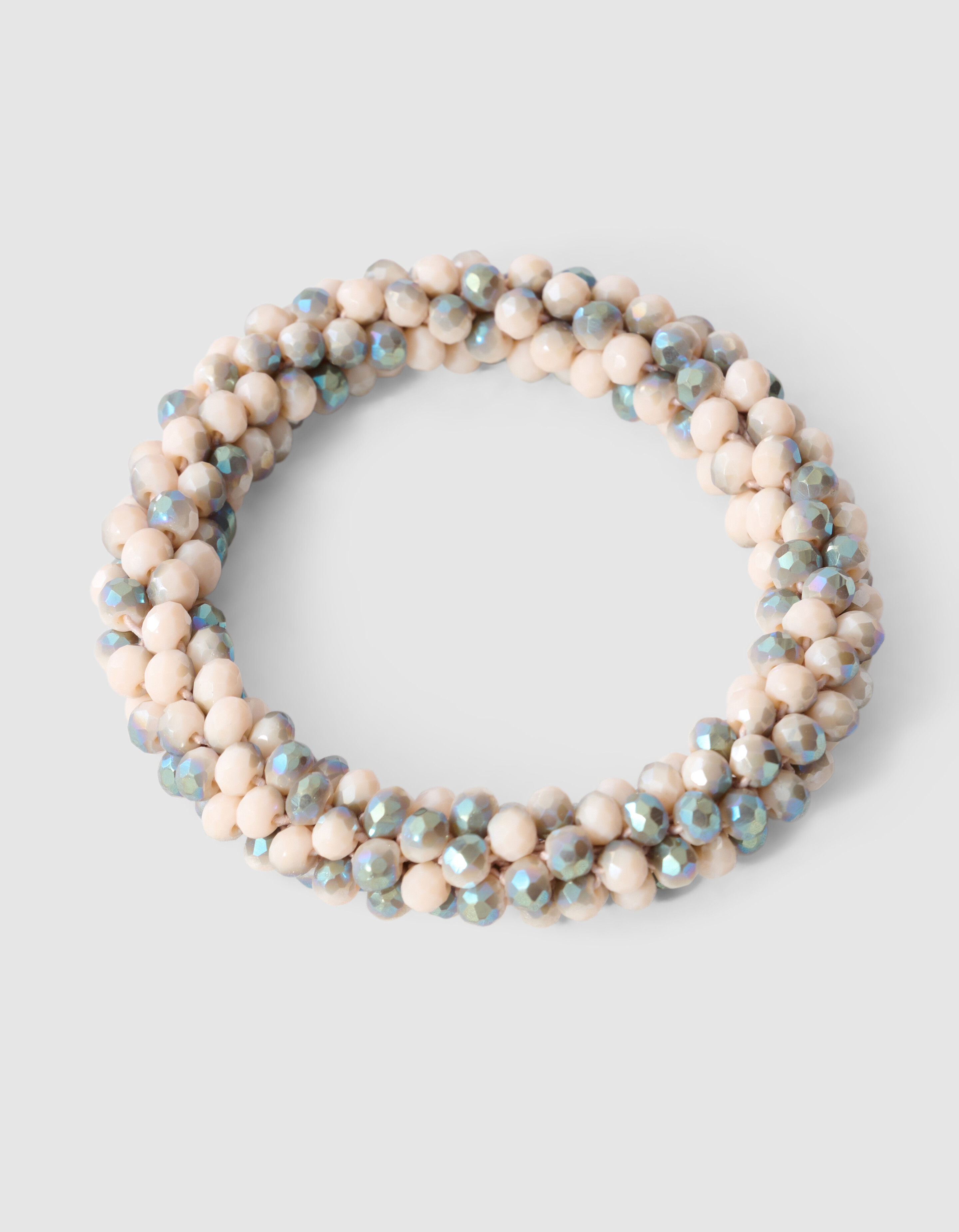 Beaded Hair Elastic Light Grey SHOEBY ACCESSOIRES