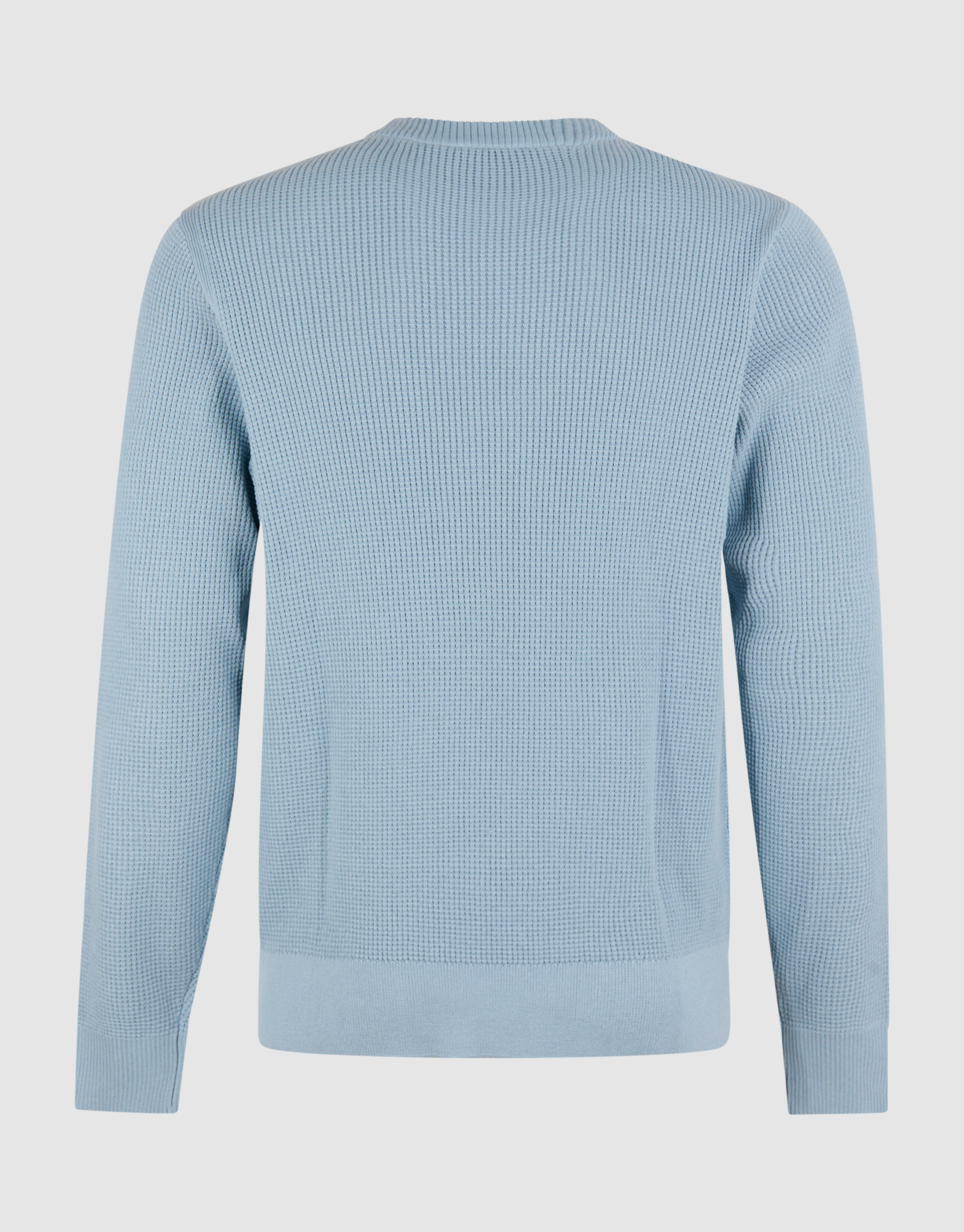 Gestrickter Waffelpullover Hellblau SHOEBY MEN