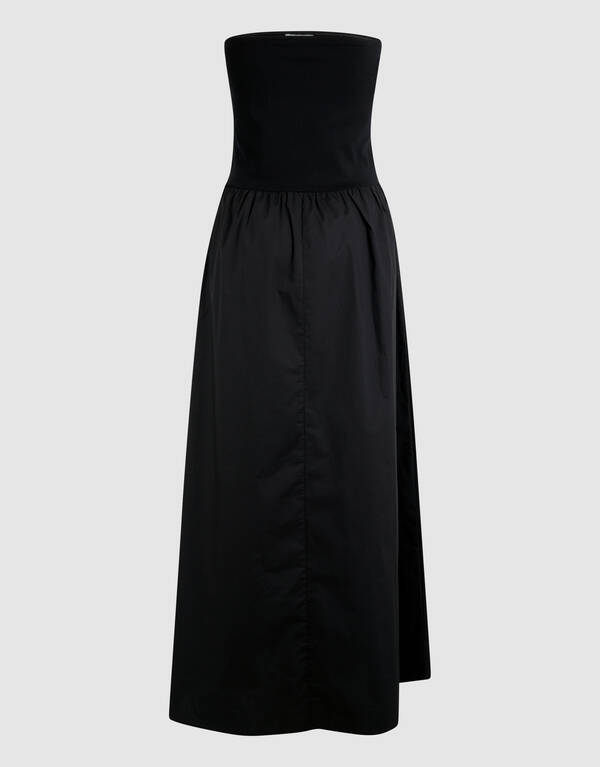 Schulterfreies Maxikleid Schwarz SHOEBY WOMEN