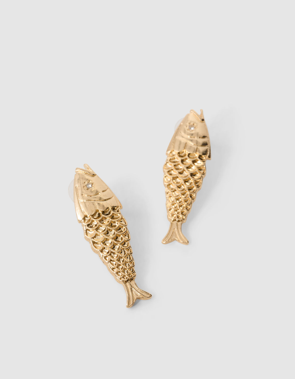 Fisch-Ohrringe Gold SHOEBY ACCESSOIRES