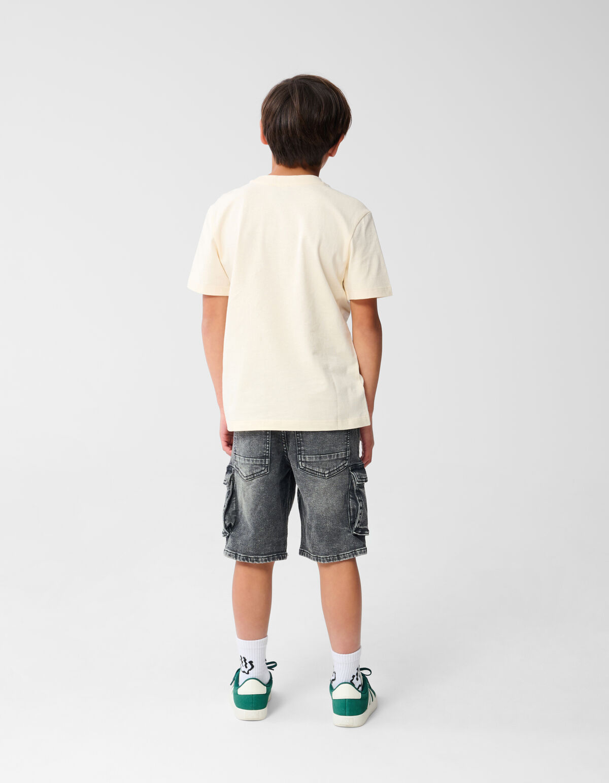 Denim Cargo Short Dunkelgrau SHOEBY BOYS