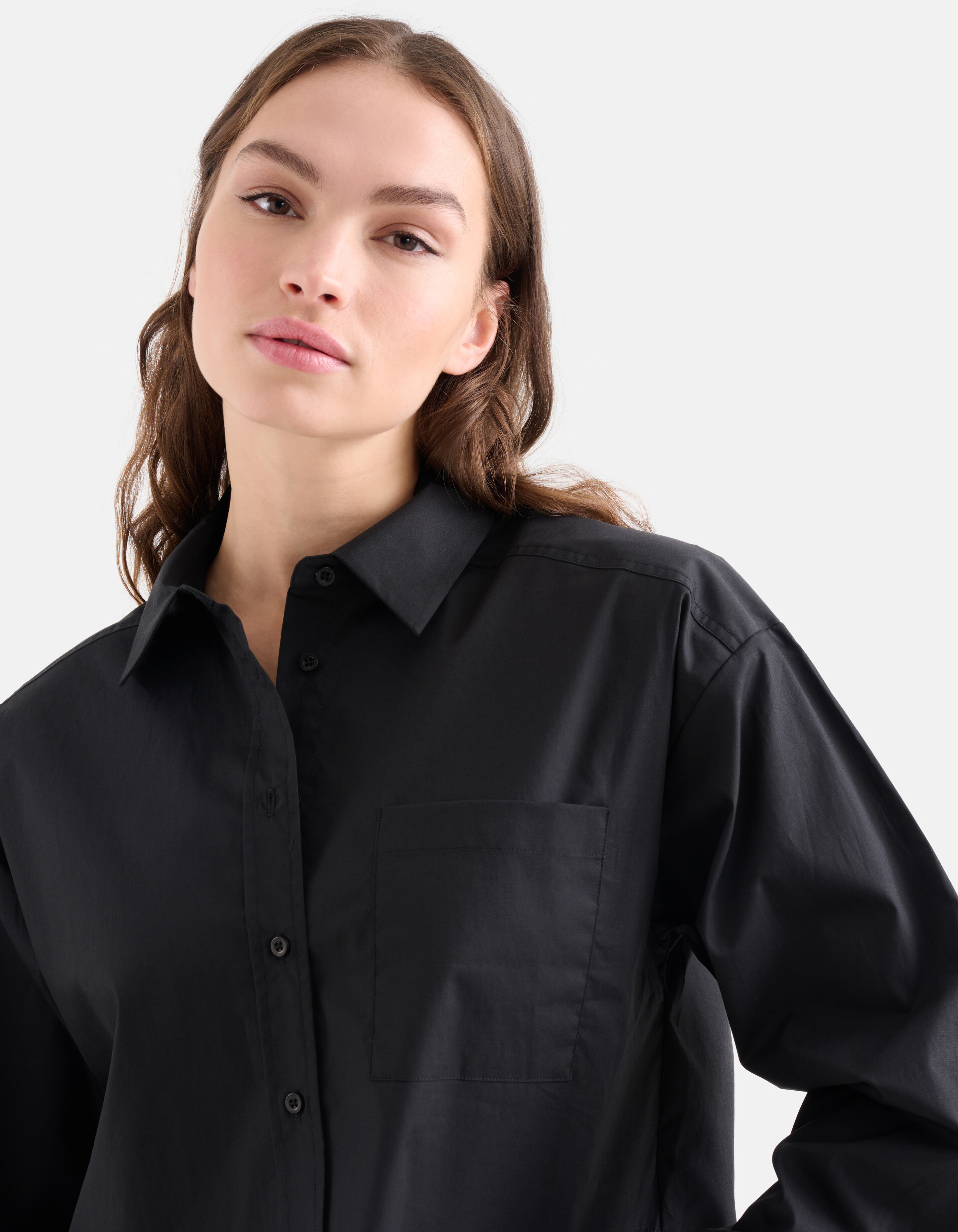 Gekürzte Bluse Schwarz SHOEBY WOMEN
