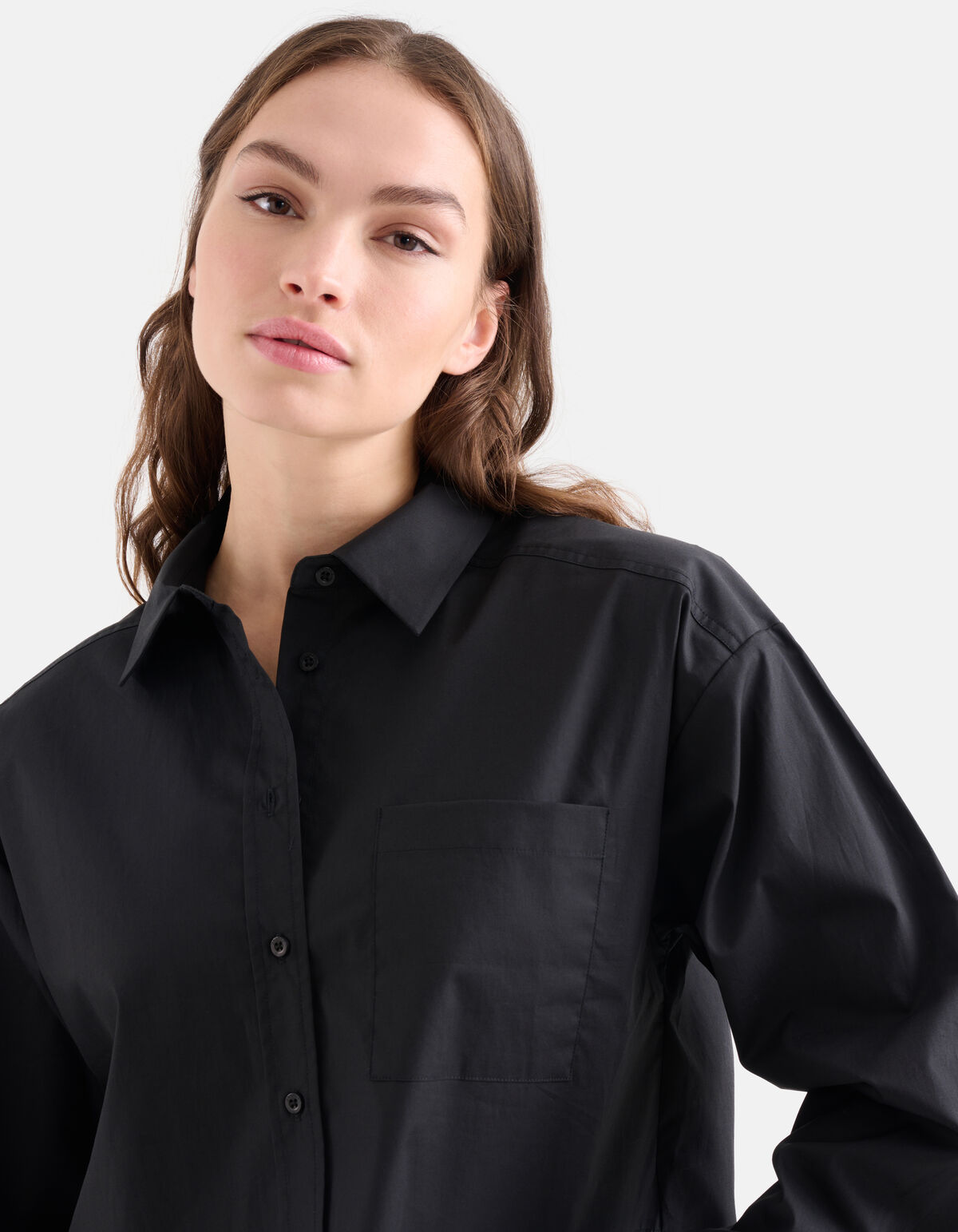 Gekürzte Bluse Schwarz SHOEBY WOMEN
