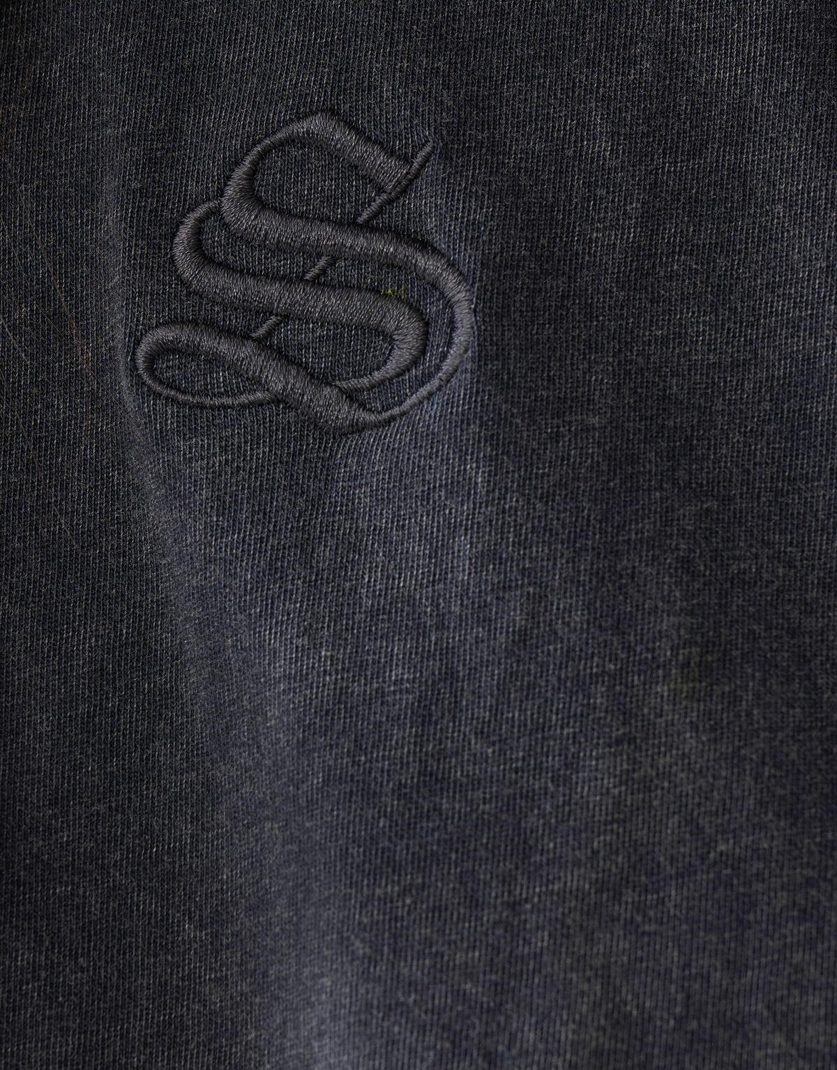 Gewaschenes Logo-T-Shirt Dunkelgrau SHOEBY WOMEN