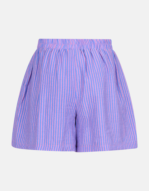 Poplin Pinstripe Short Paars SHOEBY GIRLS
