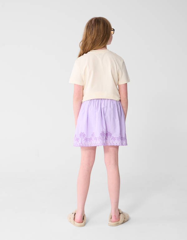 Sunny Palms Artwork T-Shirt Off-White SHOEBY GIRLS