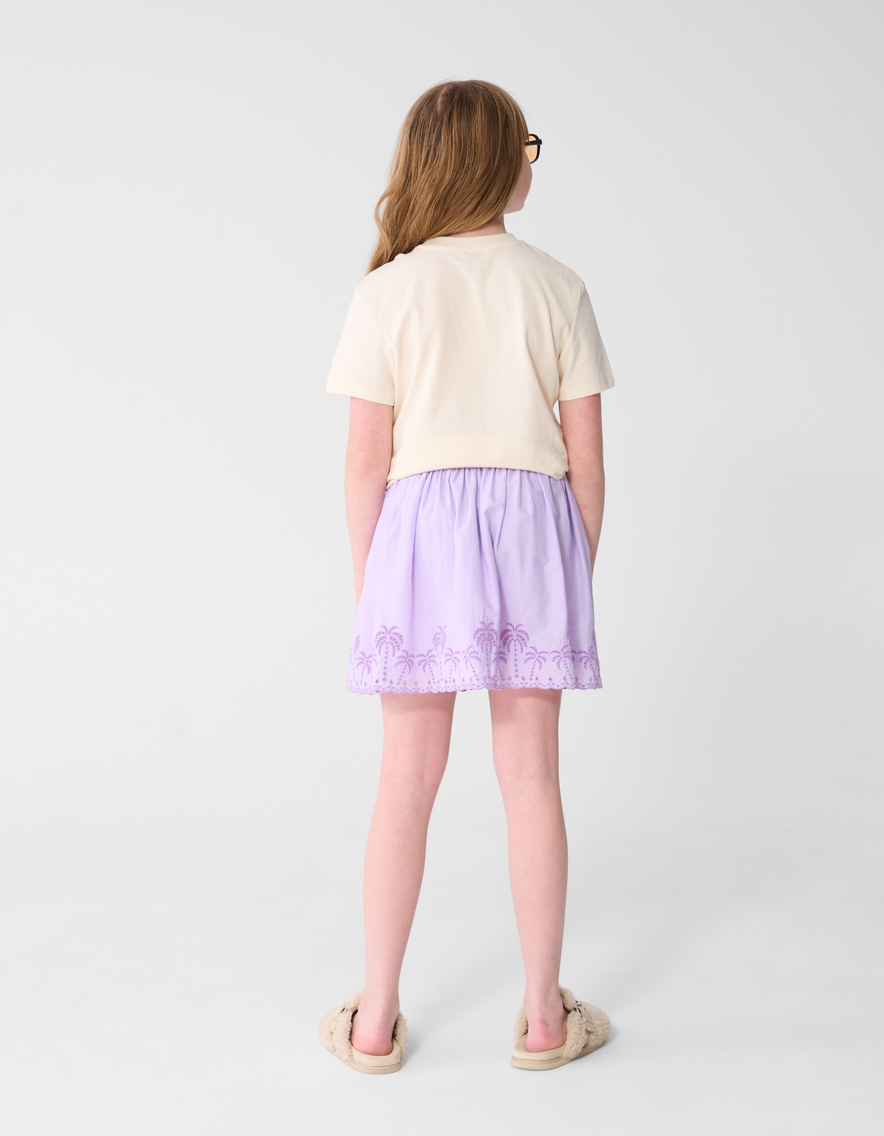 Sunny Palms Artwork T-Shirt Off-White SHOEBY GIRLS