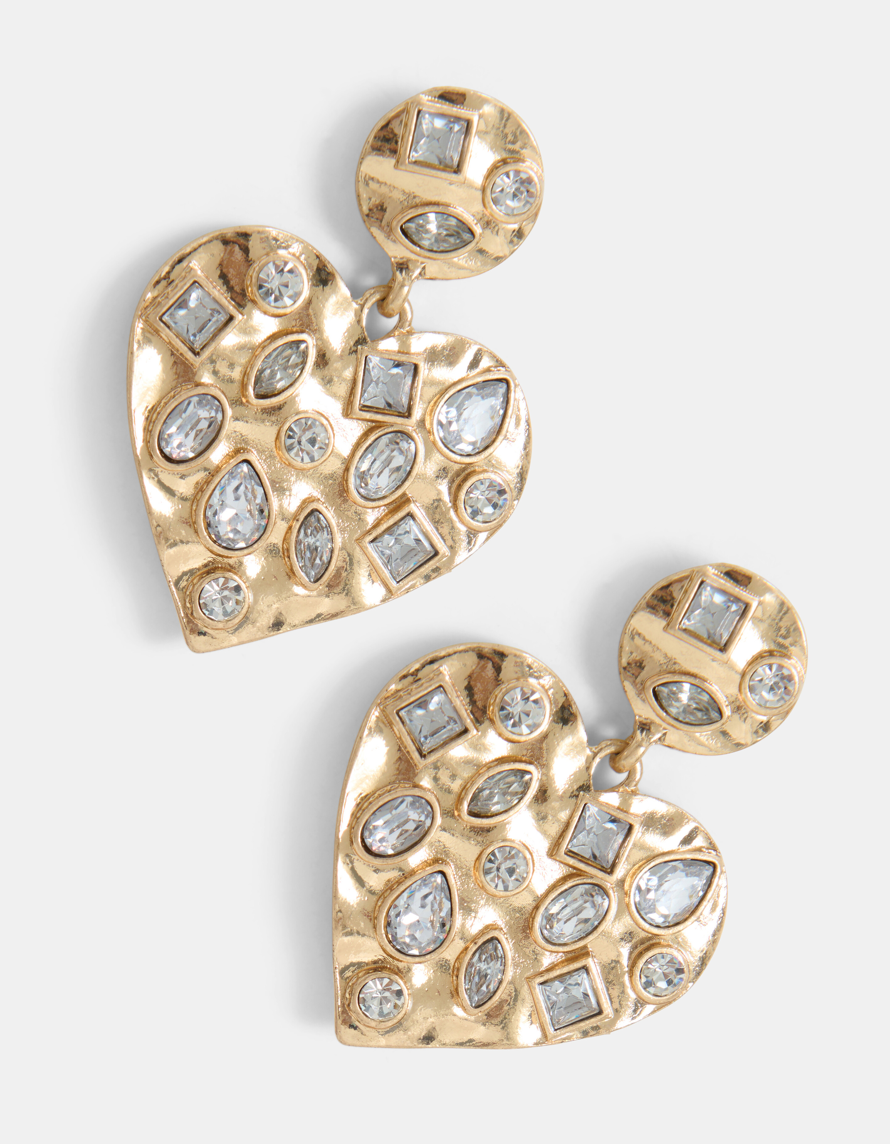 Strass Herz Ohrringe SHOEBY ACCESSOIRES