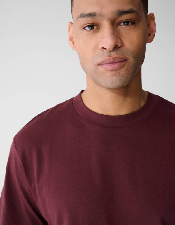 Geometry Artwork T-Shirt Dunkelrot SHOEBY MEN