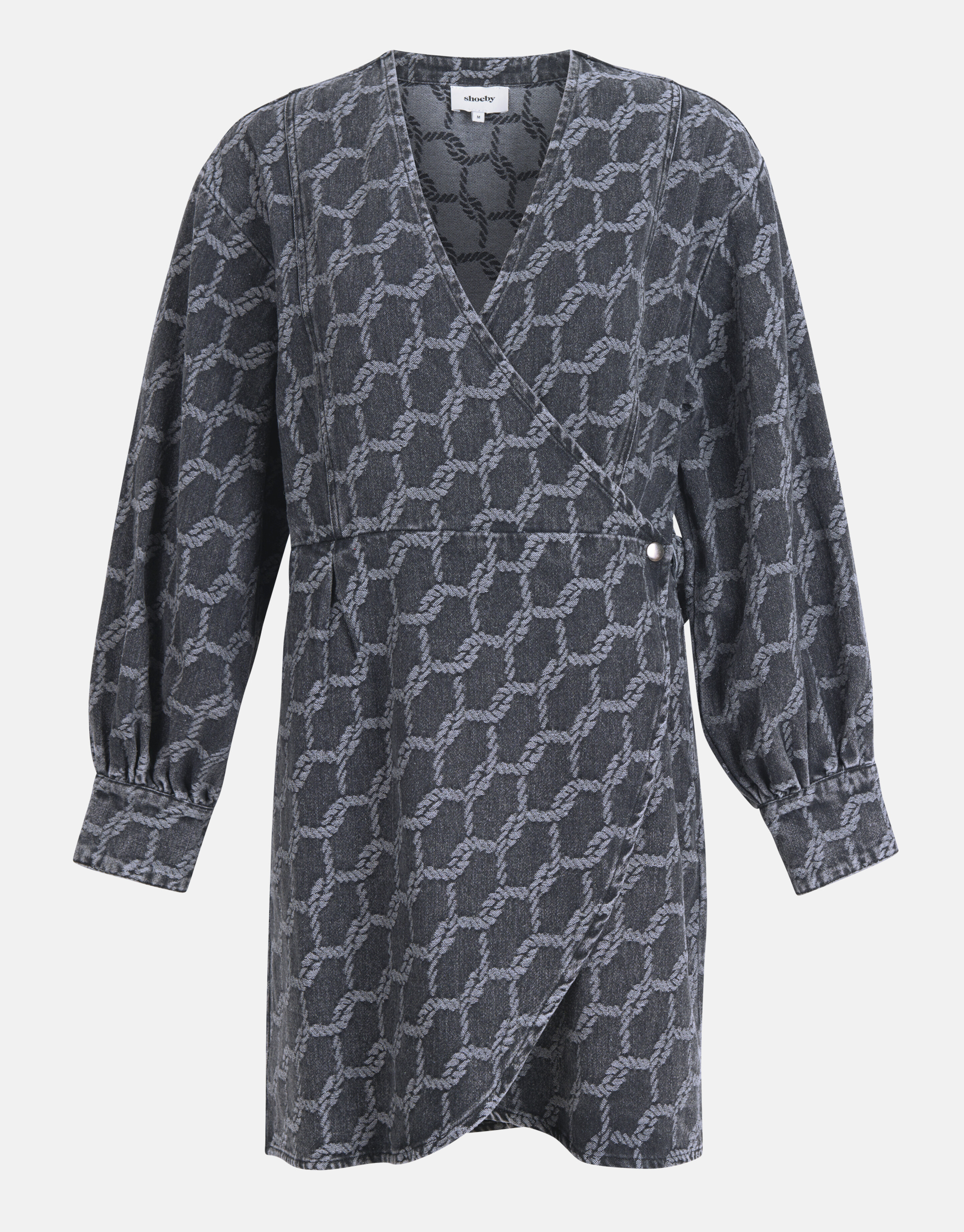 Jacquard-Denim-Kleid Schwarz SHOEBY WOMEN