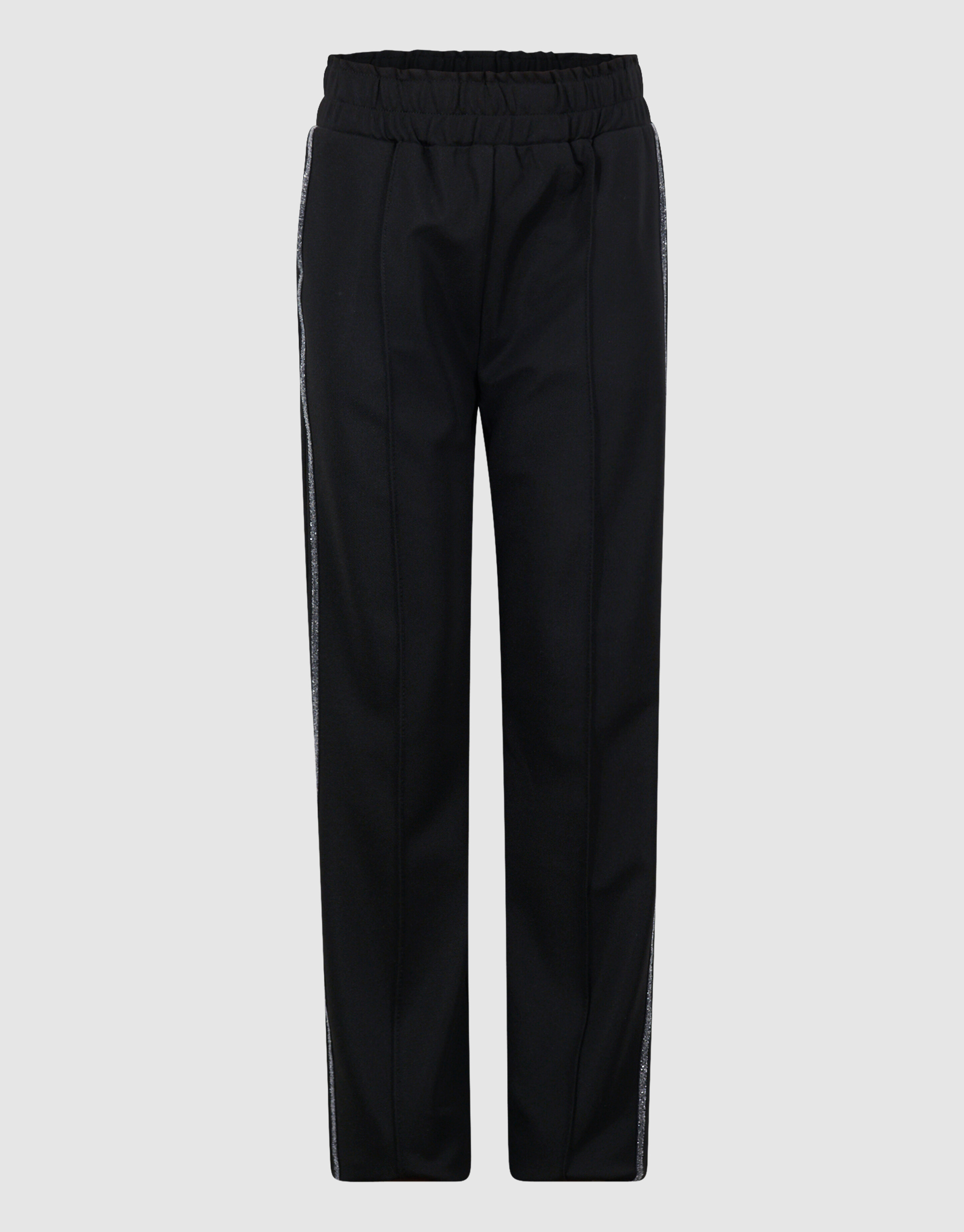 Sportliche Glitzer-Hose mit weitem Bein, schwarz SHOEBY GIRLS