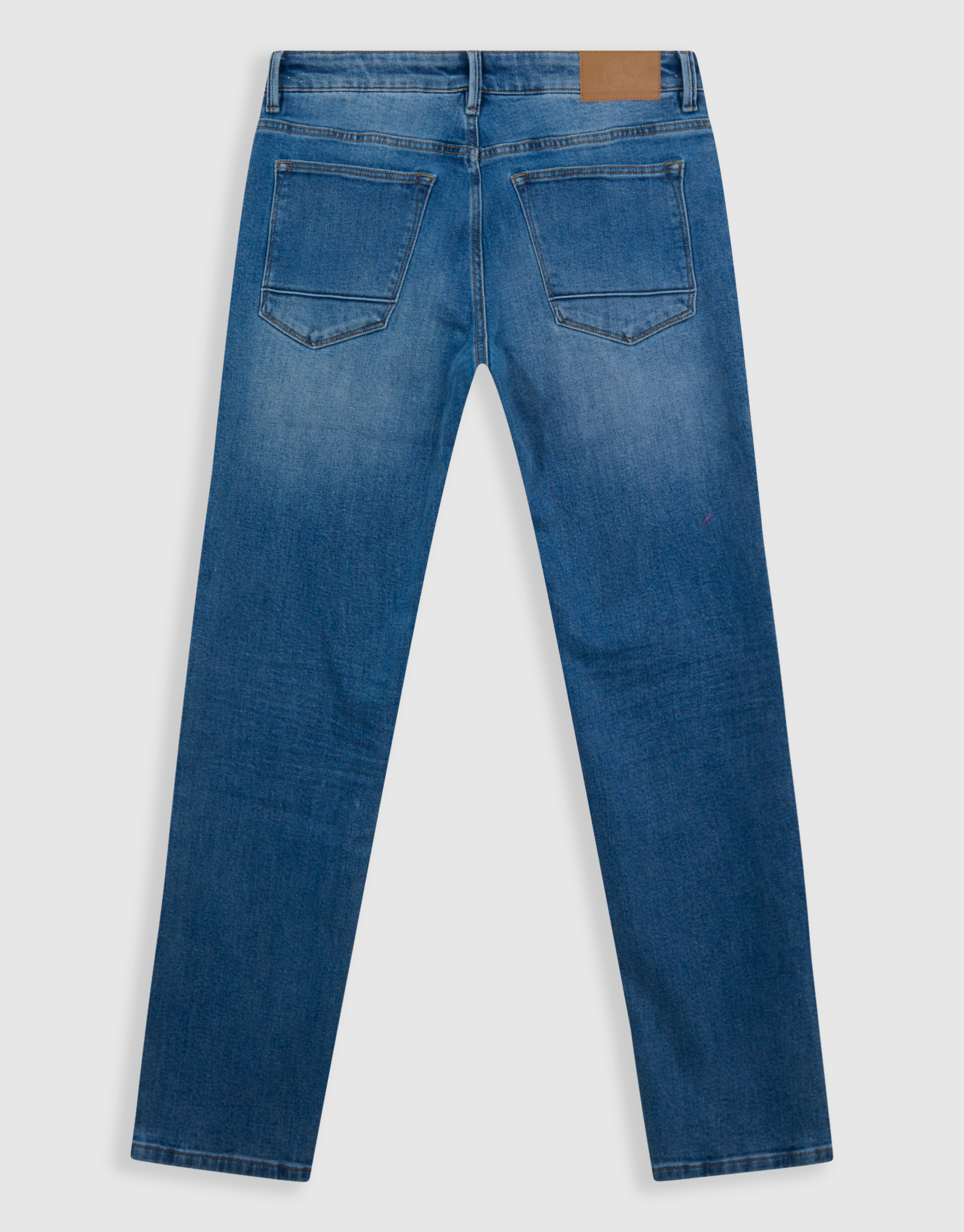 Straight Fit Jeans, mittelblau, L32 SHOEBY MEN