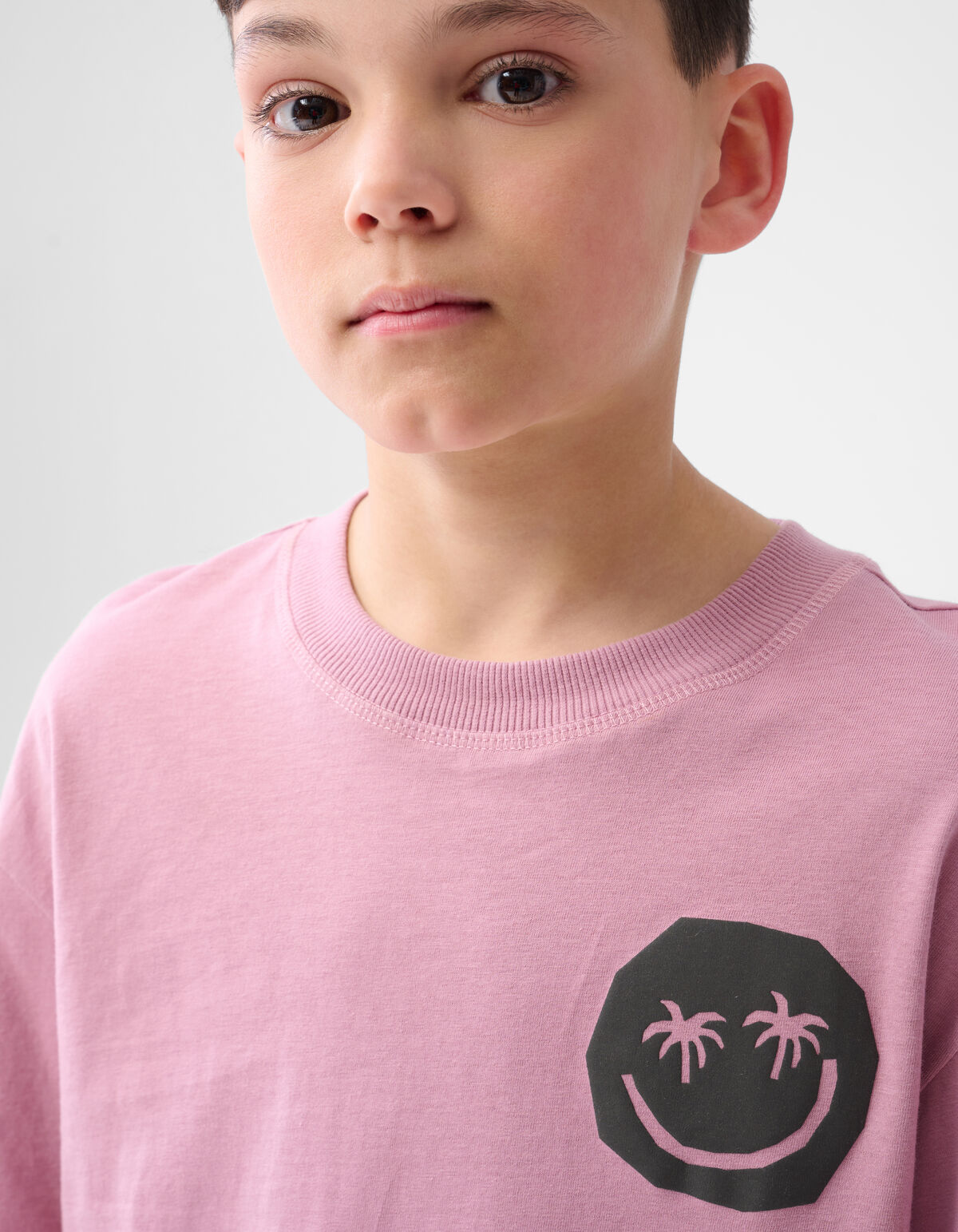 Smiley Palm T-shirt Hellrosa SHOEBY BOYS