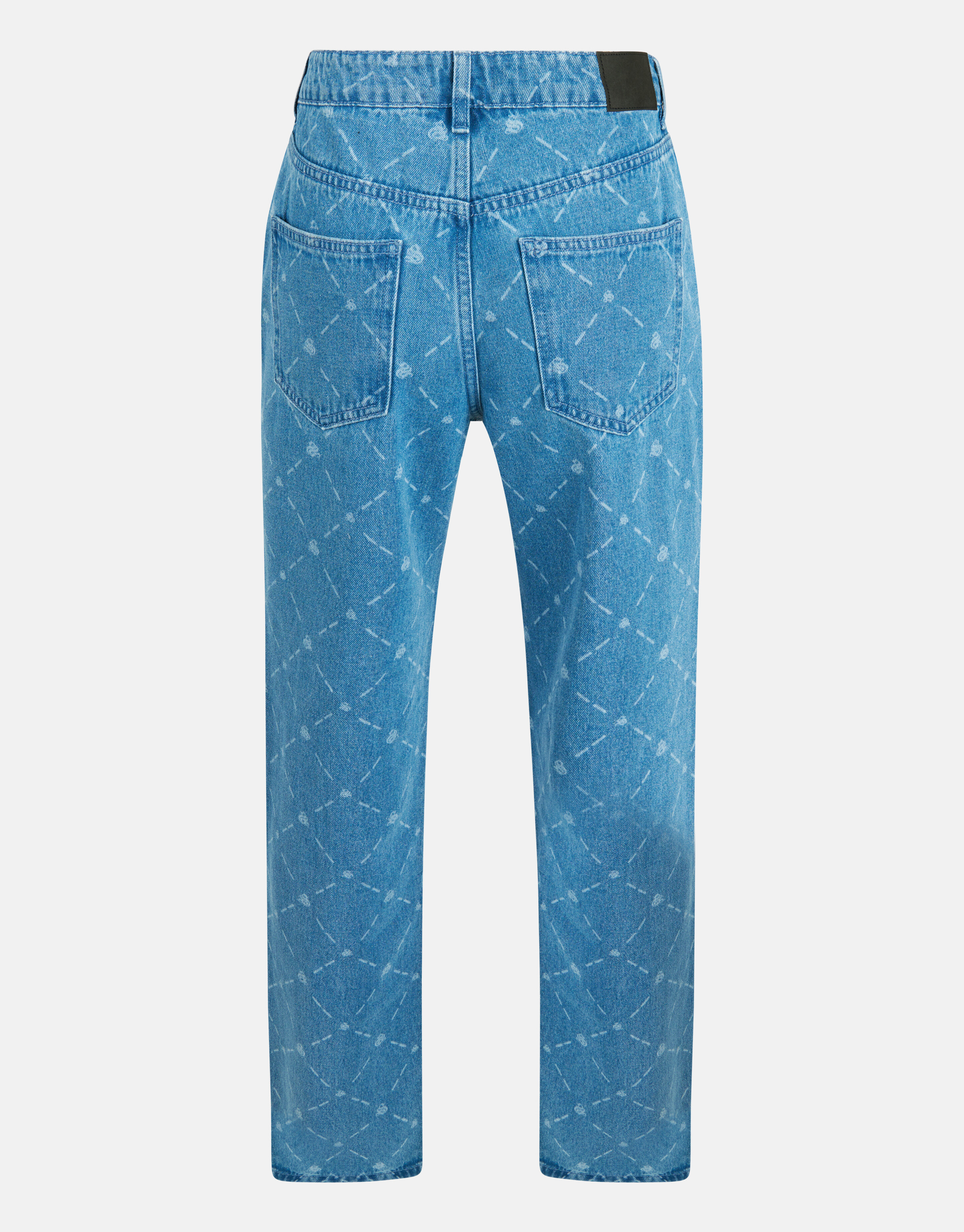 Bedruckte Straight Jeans Blau SHOEBY WOMEN