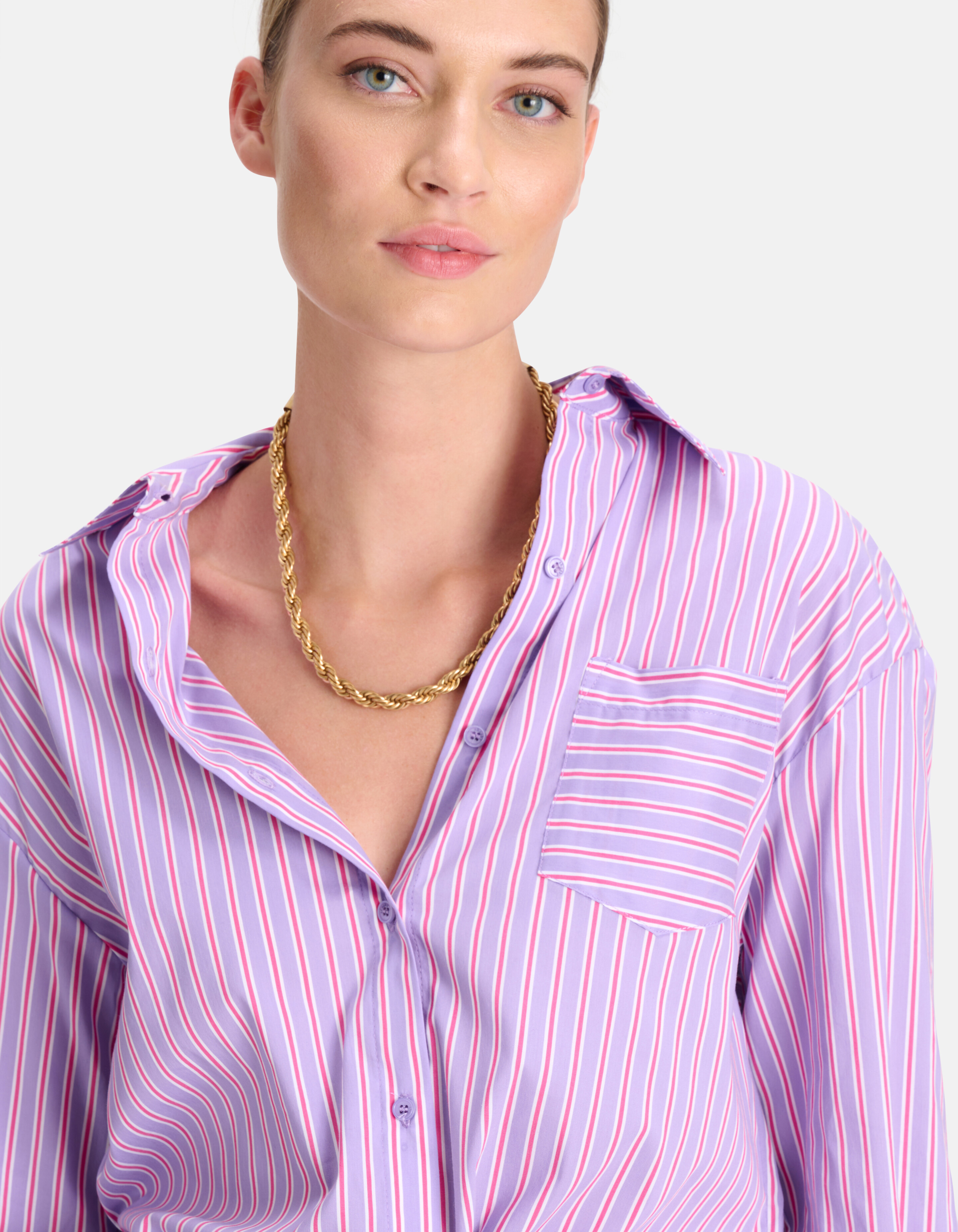 Gestreifte Bluse Lila SHOEBY WOMEN