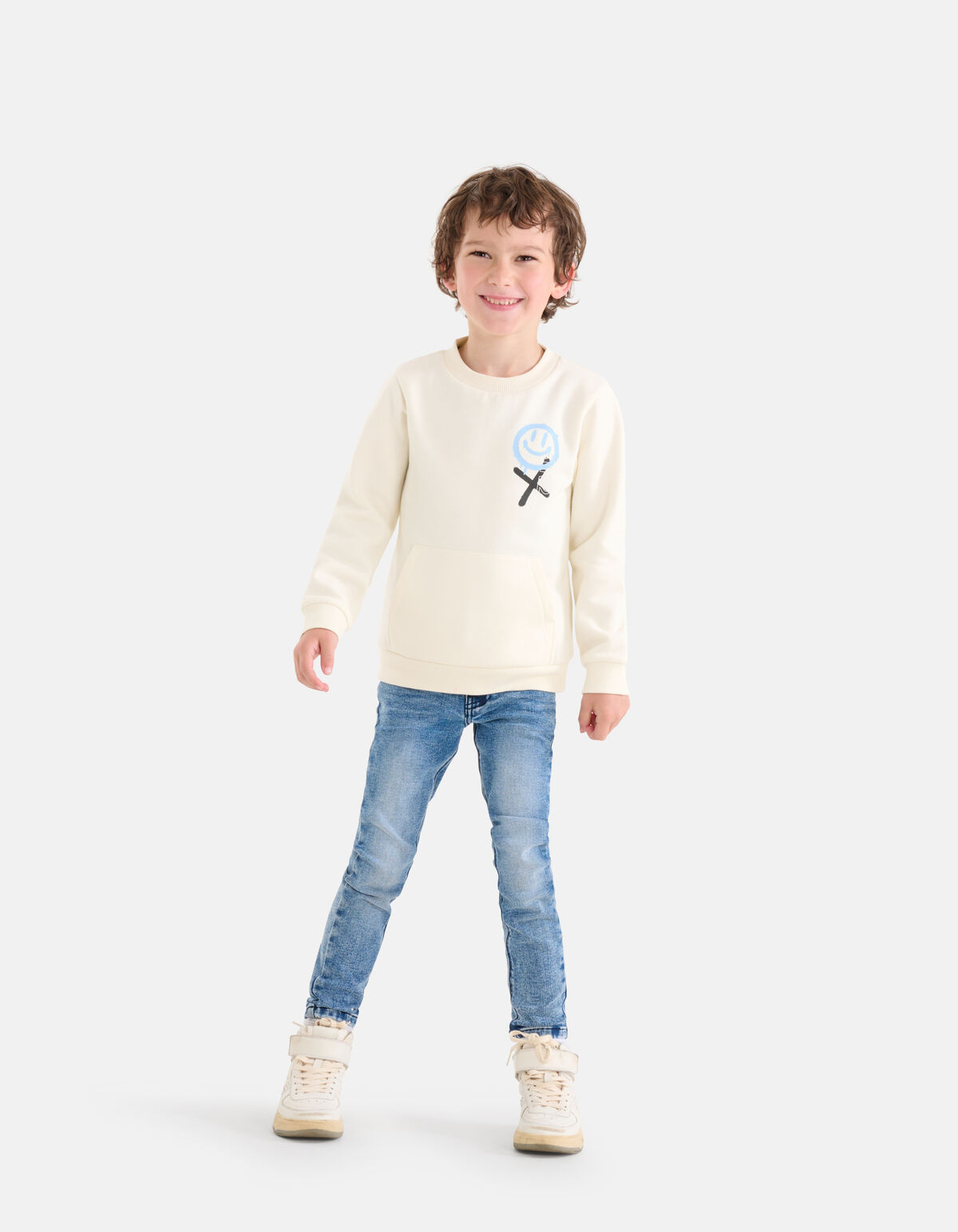 Smiley-Pullover Off White SHOEBY BOYS