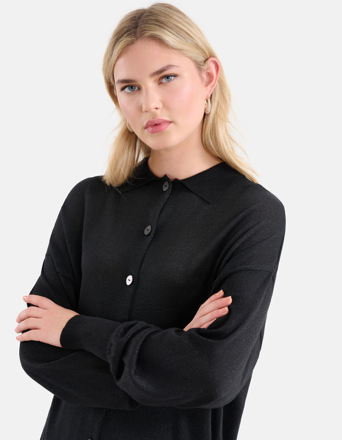 Glitzerbluse Schwarz SHOEBY WOMEN