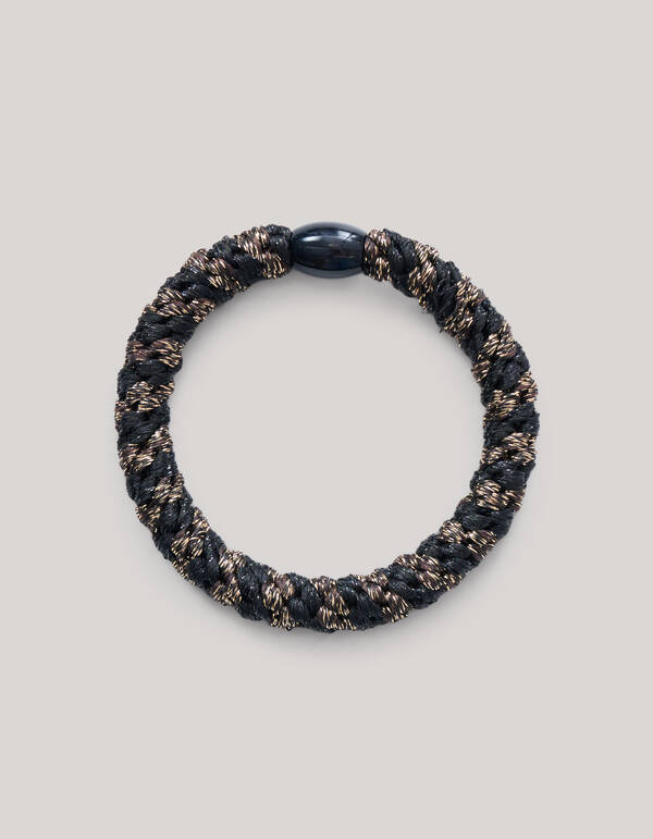 Lurex-Haargummi Schwarz/Braun SHOEBY ACCESSOIRES