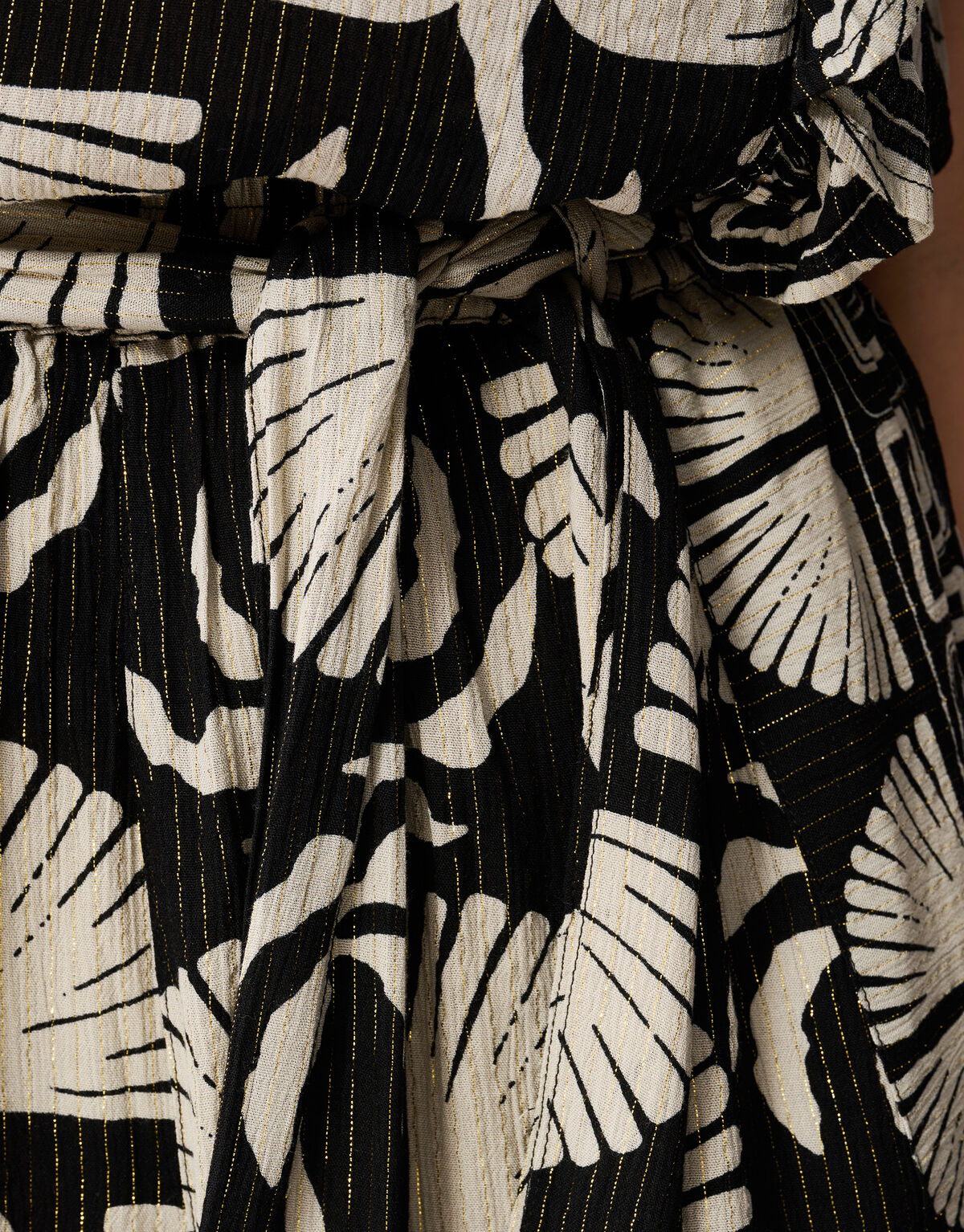 Bedruckte Short Schwarz/Wei&szlig; SHOEBY WOMEN